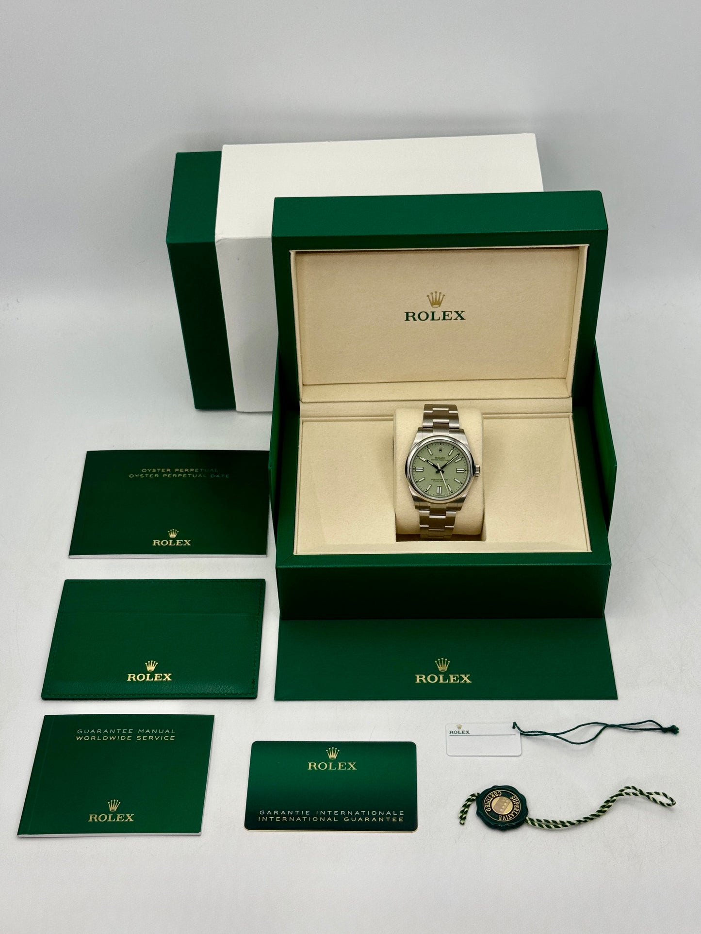 2025 Rolex Oyster Perpetual 41mm 134300 Pistachio Dial