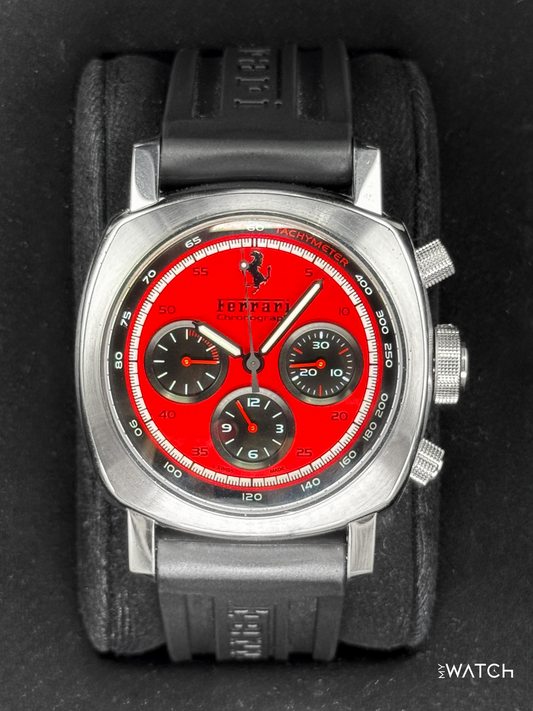 2008 Panerai Ferrari GT Chronograph 45mm F6656 Stainless Steel Red Dial - MyWatchLLC