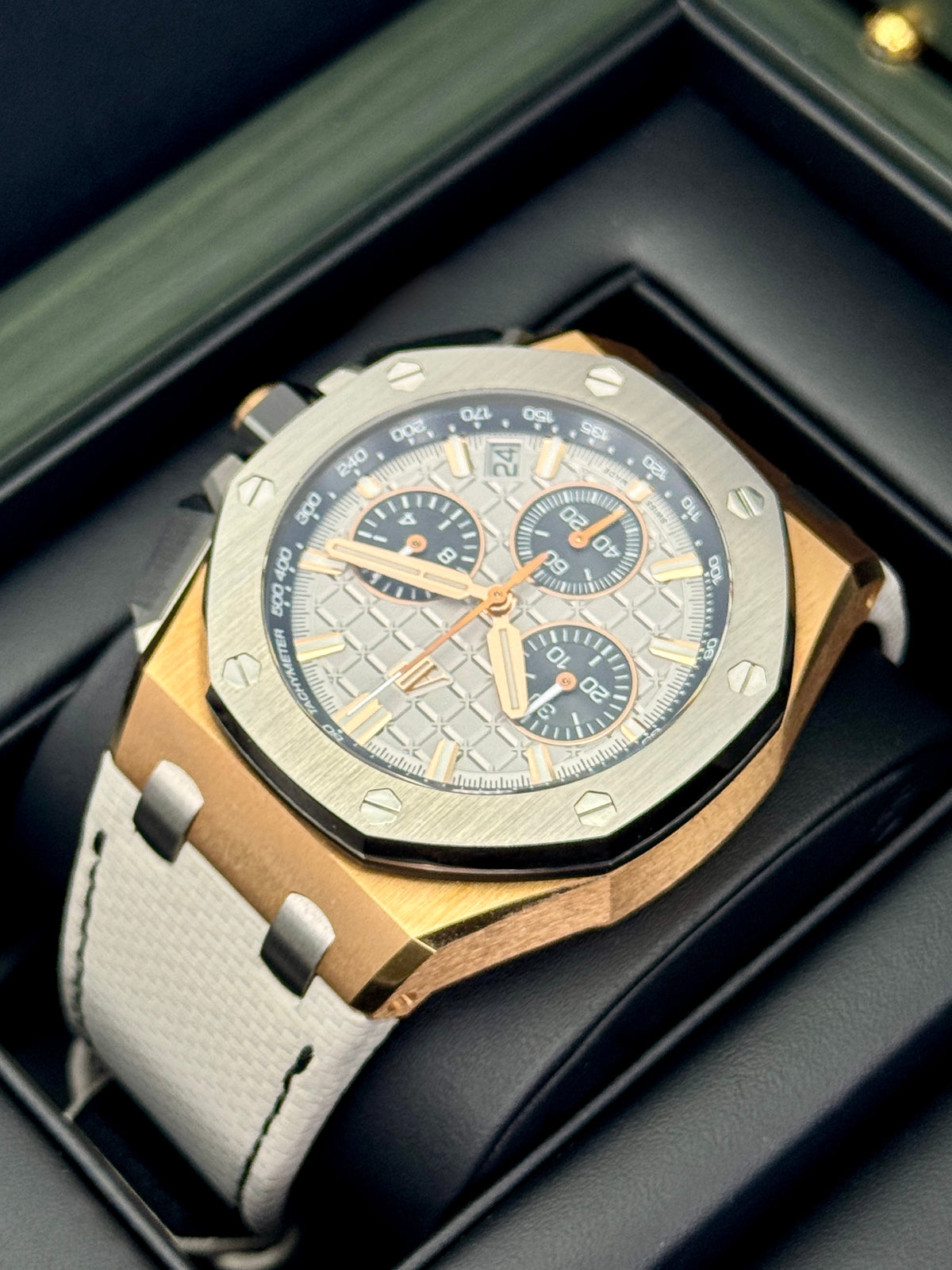2024 Audemars Piguet Royal Oak Offshore 43mm 26420OI Pink Gold Grey Dial