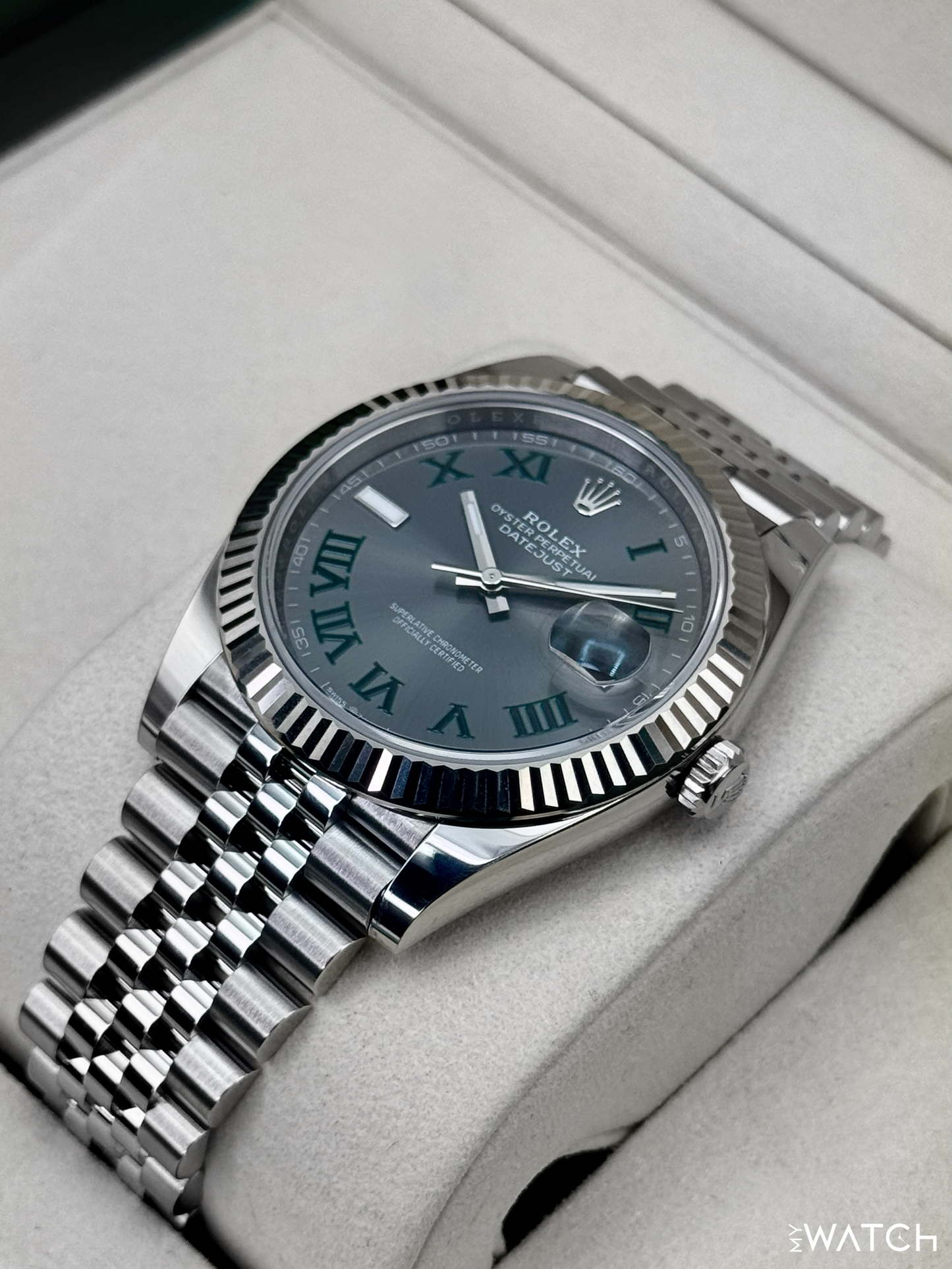 2025 Rolex Datejust 41mm 126334 Jubilee Wimbledon Dial