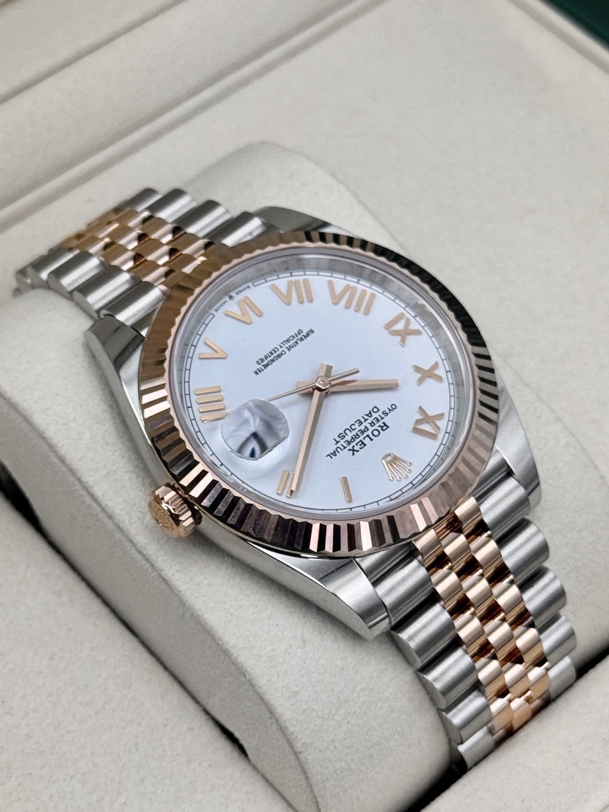 NEW 2026 Rolex Datejust 41mm 126331 Two-Tone White Roman Numeral Dial