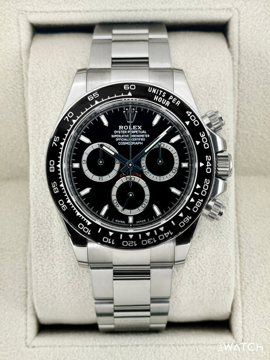 2024 Rolex Daytona 40mm 126500LN Stainless Steel Black Dial