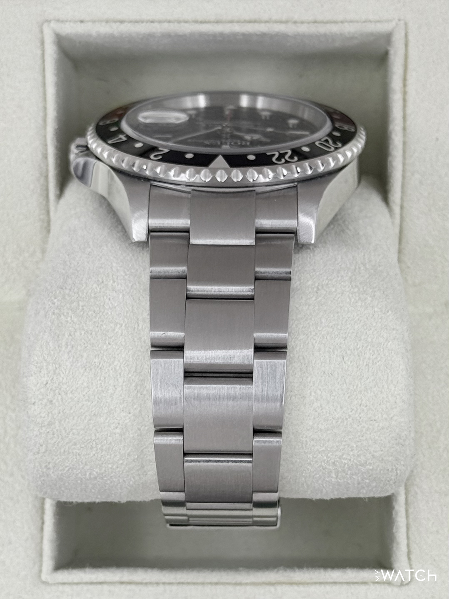 2005 Rolex GMT Master II "Coke" 40mm 16710 Stainless Steel Oyster Black Dial