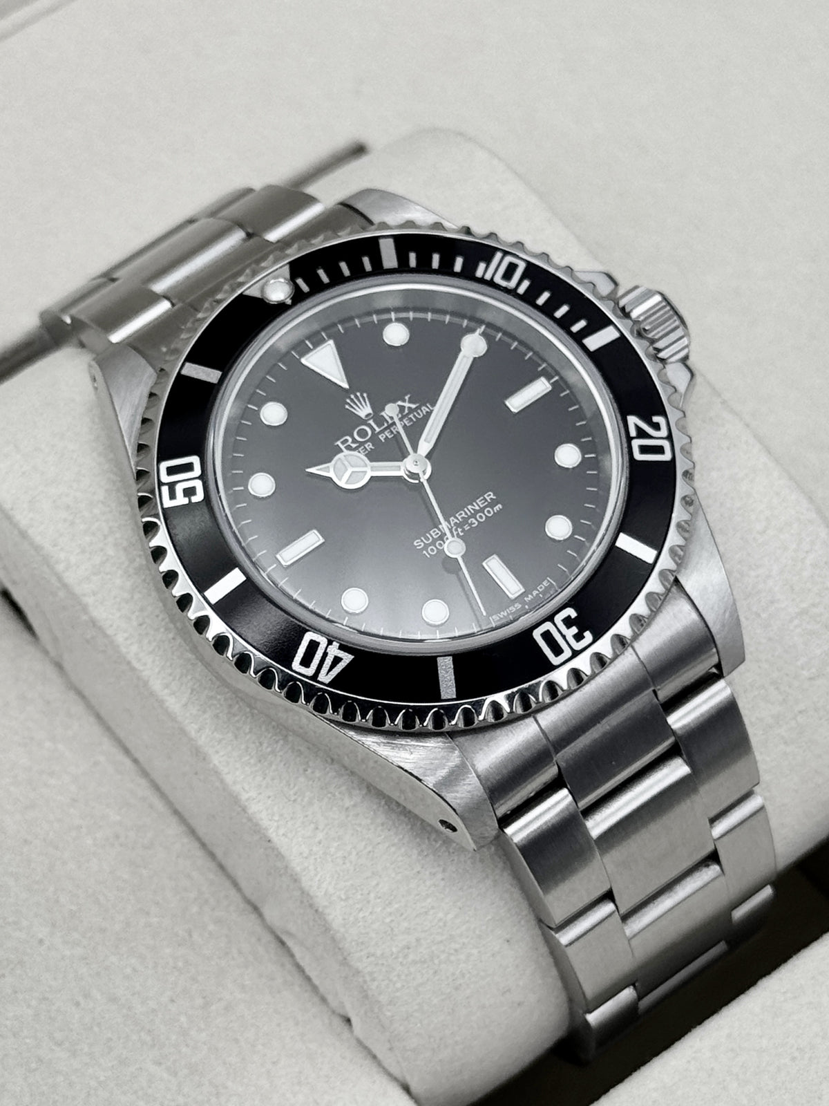 2006 Rolex Submariner 40mm 14060M Stainless Steel Two-Liner Black Dial (Collectors Set)