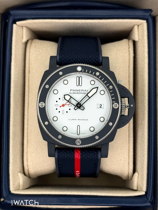 NEW 2025 Panerai Quarantaquattro 44mm PAM01543 Ceramic White Dial