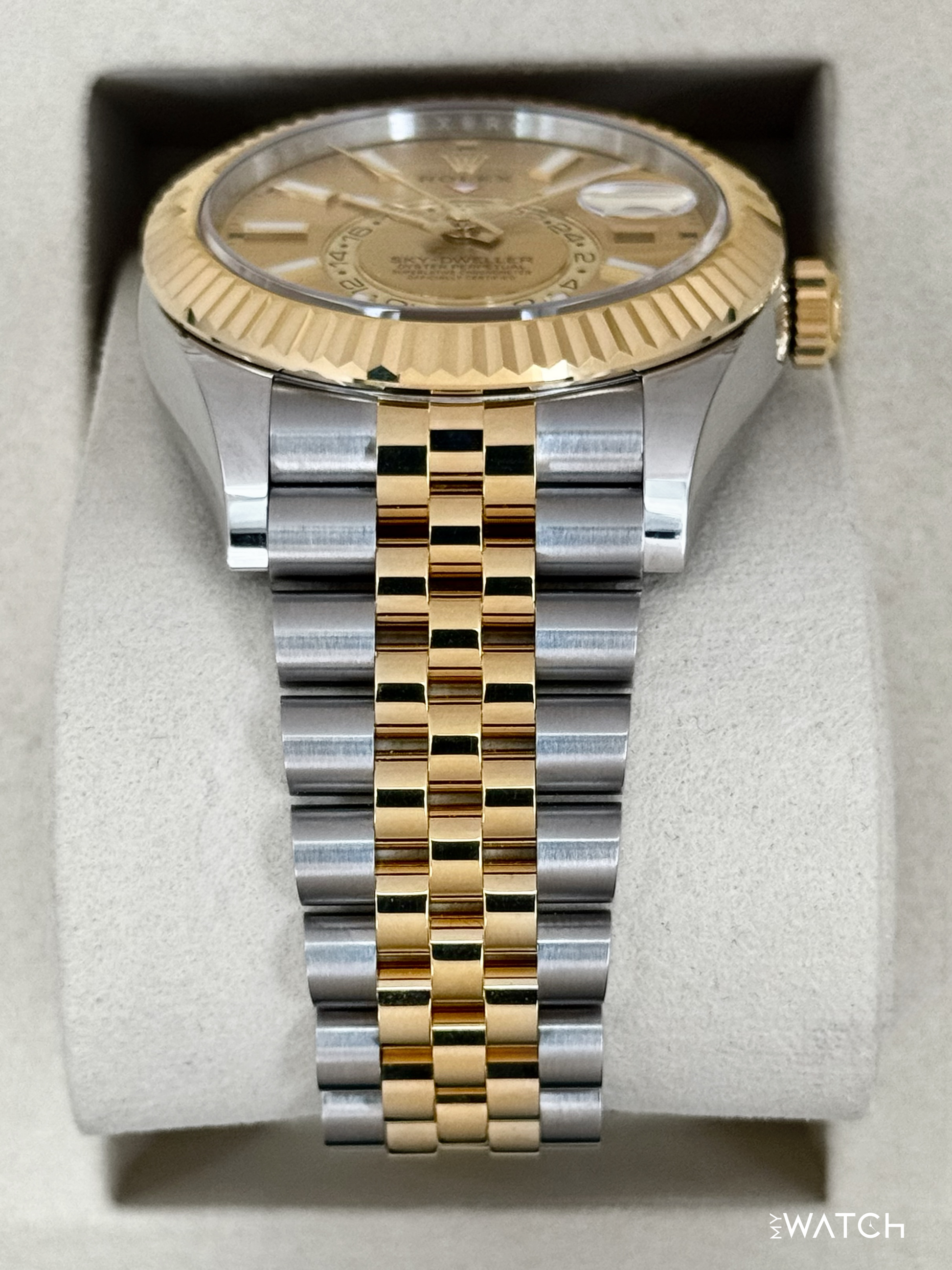 NEW 2025 Rolex Sky-Dweller 42mm 336933 Jubilee Champagne Dial - MyWatchLLC