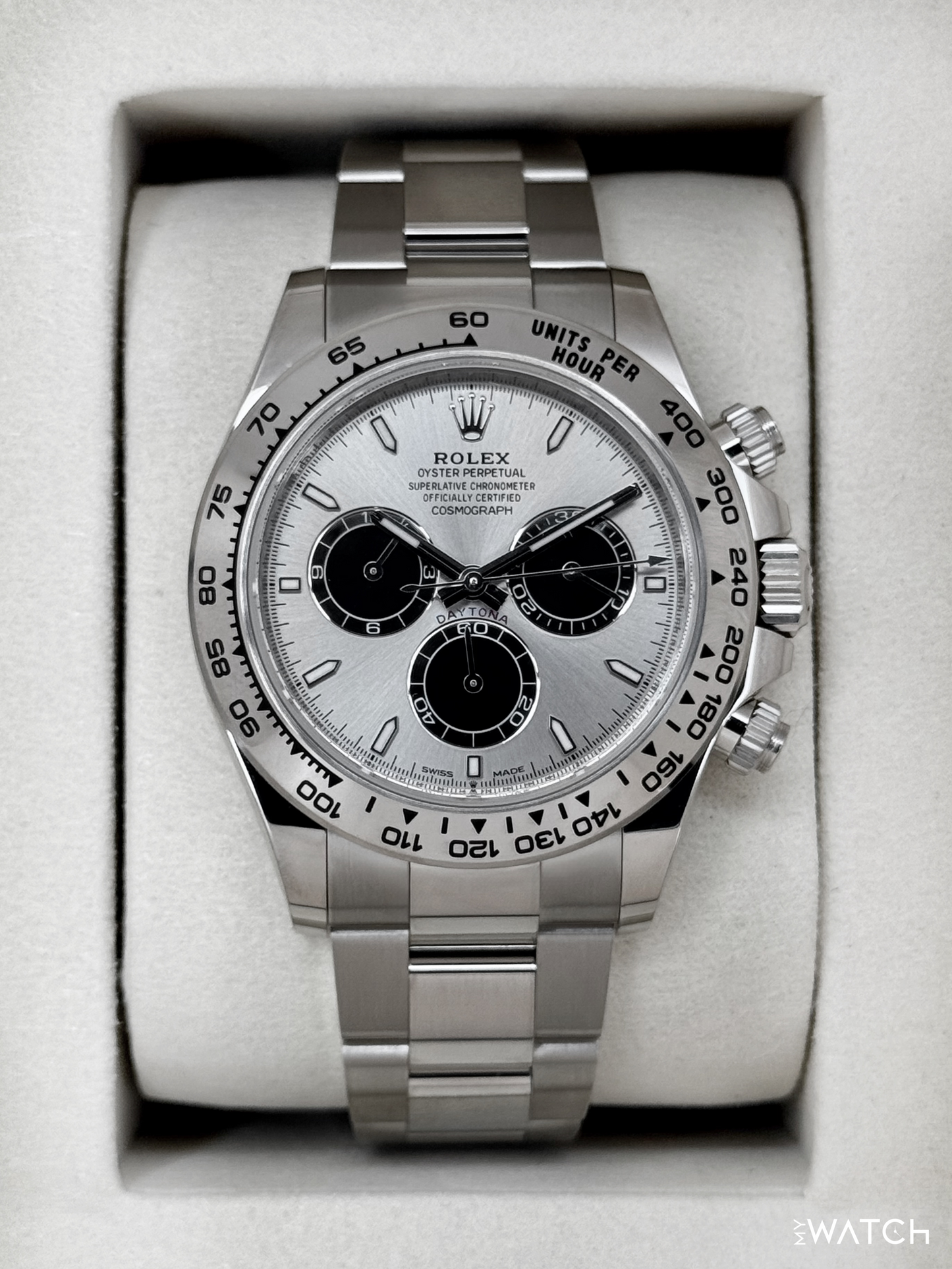 NEW 2025 Rolex Daytona 40mm 126509 White Gold Silver Ghost Dial (STICKERED)