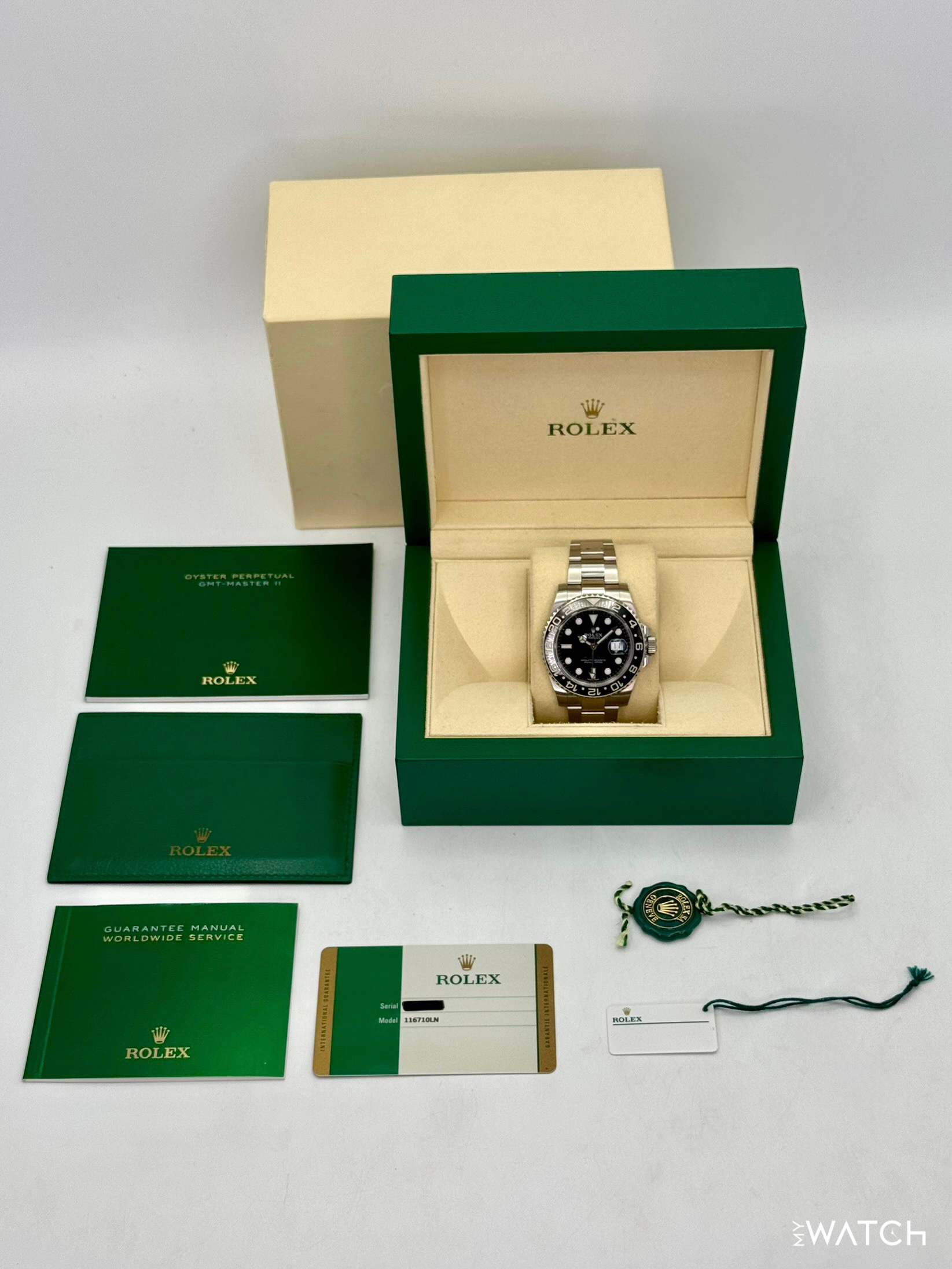 2018 Rolex GMT-Master II 40mm 116710LN Stainless Steel Black Dial - MyWatchLLC