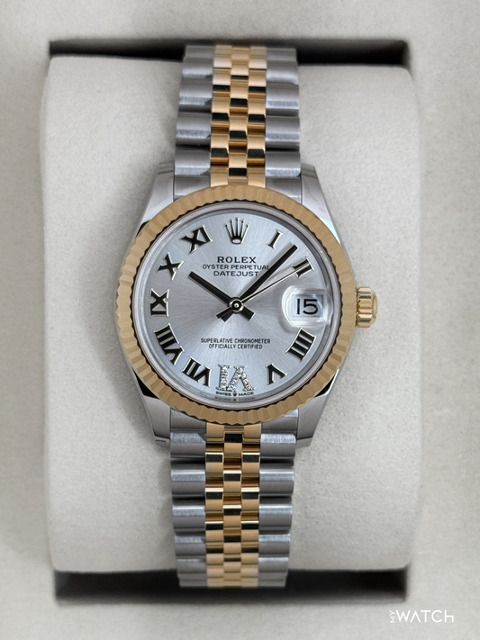 NEW 2026 Rolex Datejust 31mm 278273 Two-Tone Jubilee Silver Diamond - MyWatchLLC