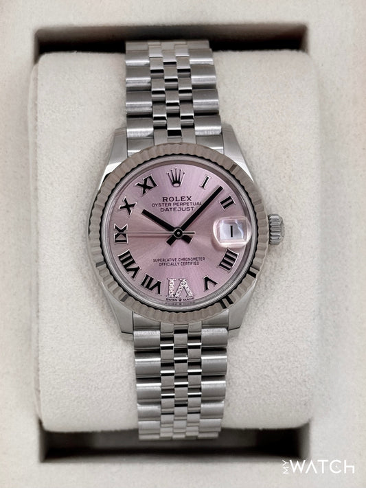 NEW 2025 Rolex Datejust 31mm 278274 Stainless Steel Jubilee Pink Dial
