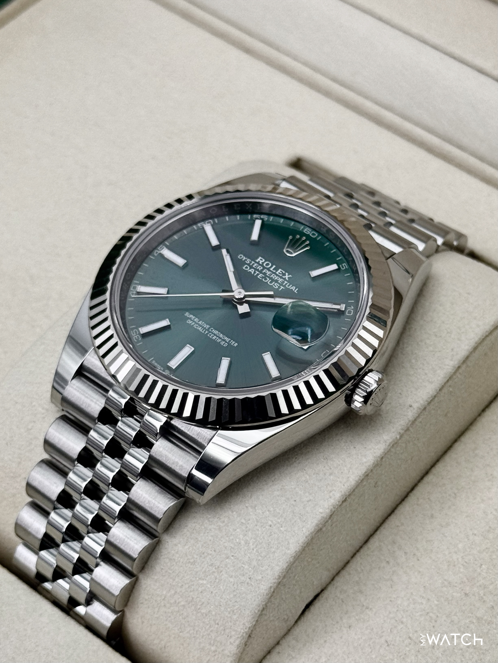NEW 2026 Rolex Datejust 41mm 126334 Jubilee Green Dial - MyWatchLLC