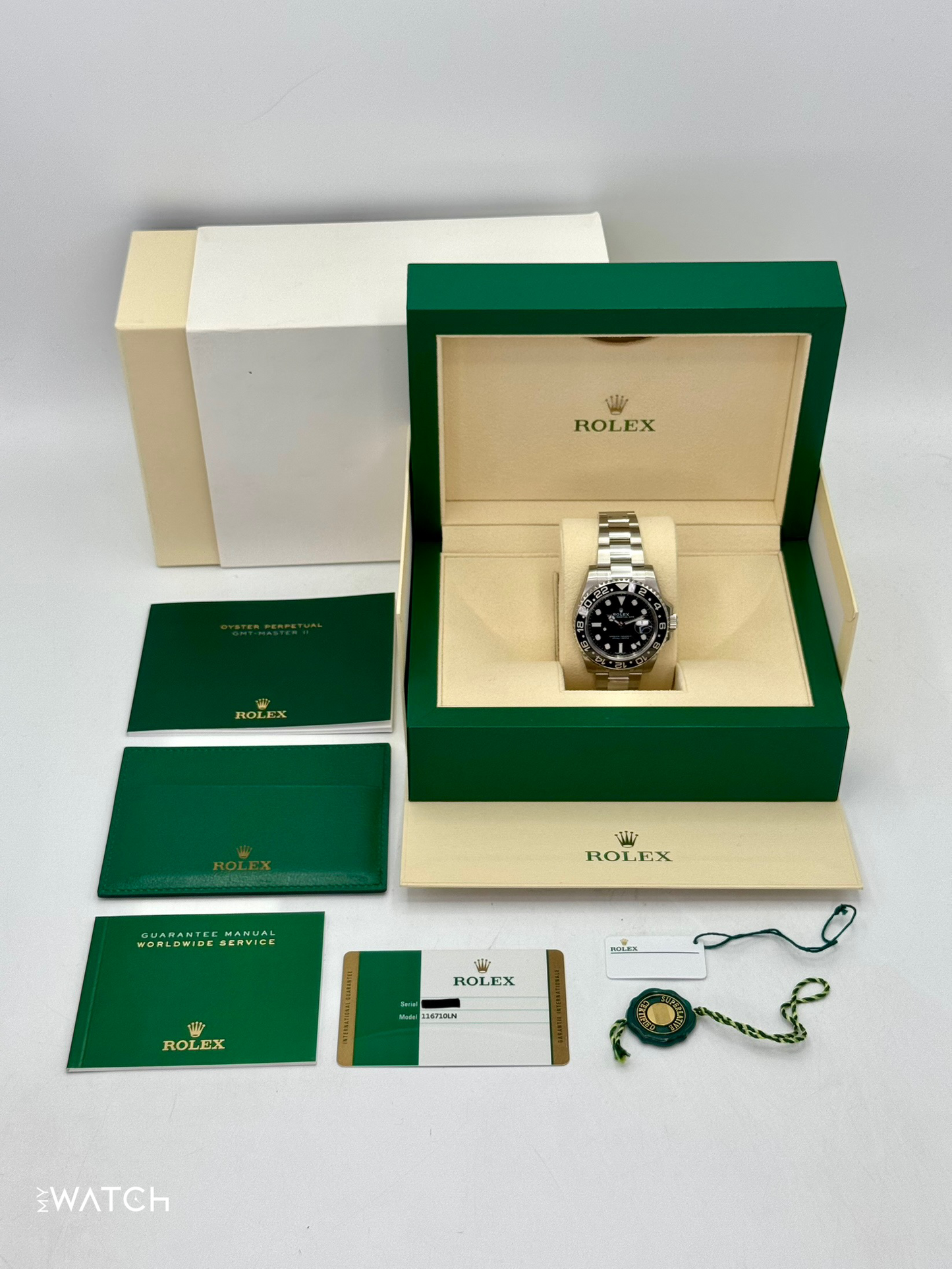 2017 Rolex GMT-Master II 40mm 116710LN Stainless Steel Black Dial (STICKERED)