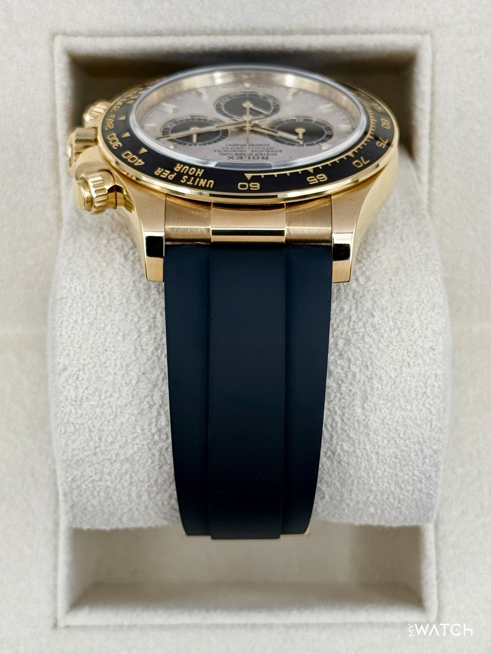 2025 Rolex Daytona 40mm 126518LN Yellow Gold Oysterflex Meteorite Dial - MyWatchLLC
