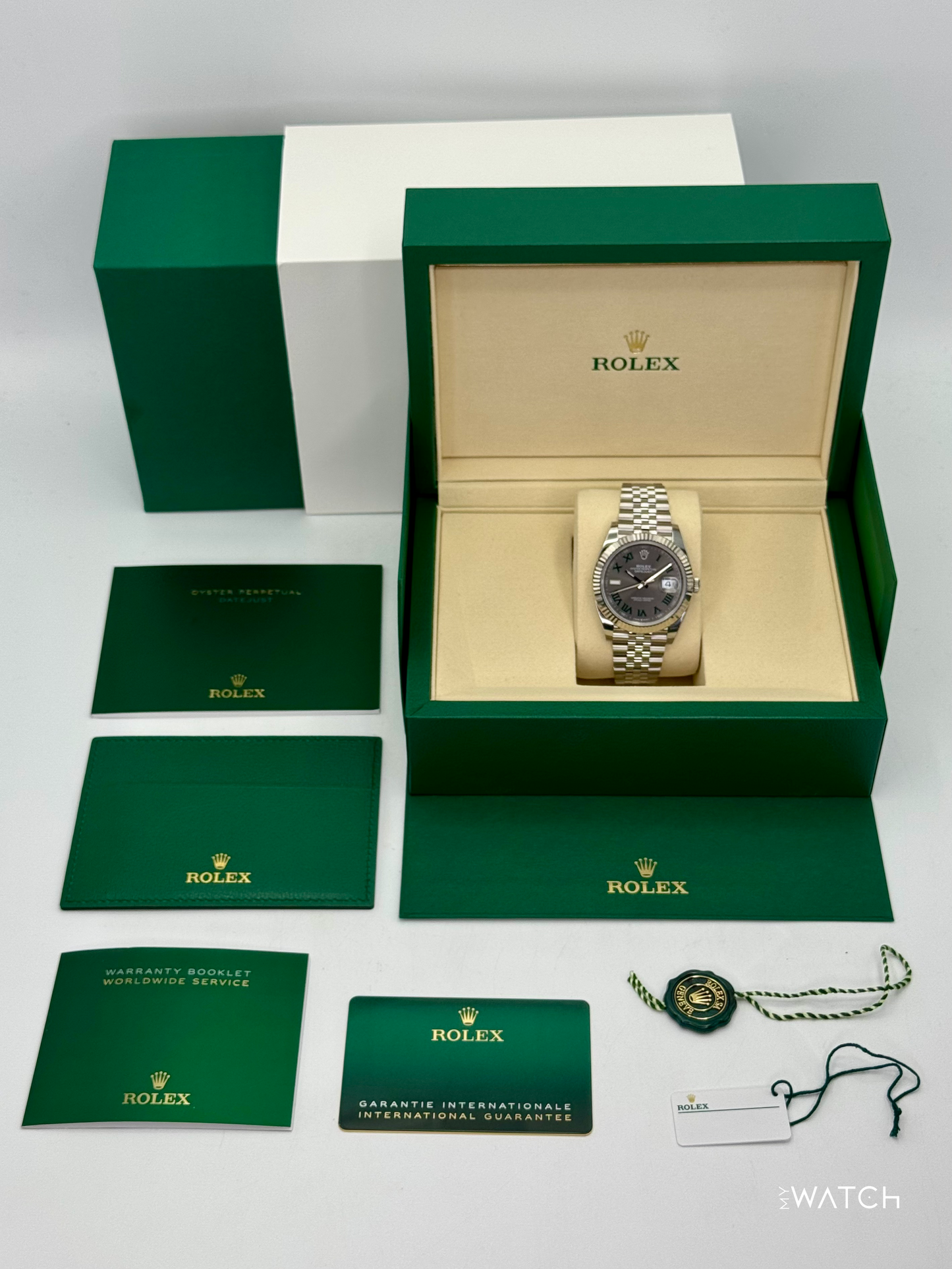 NEW 2025 Rolex Datejust 41mm 126334 Jubilee Wimbledon Dial (STICKERED)