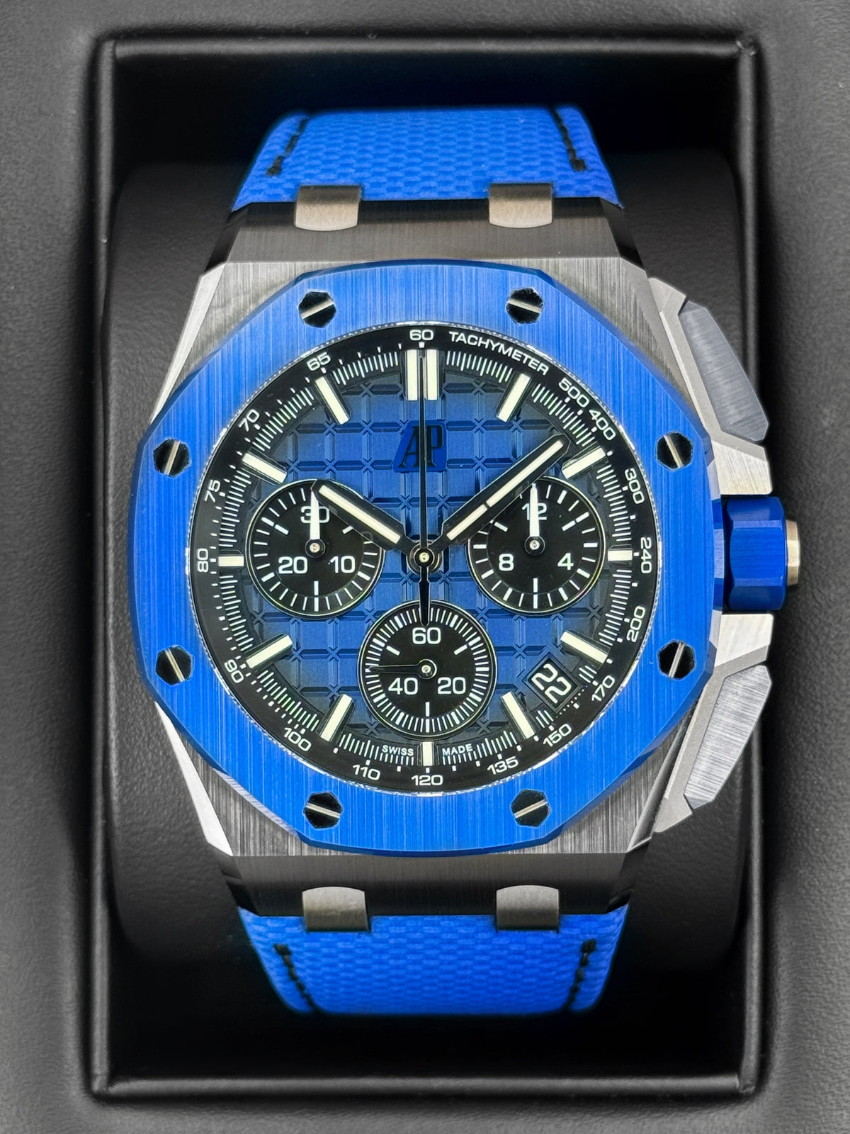 2024 Audemars Piguet Royal Oak Offshore Chrono 43mm 26420CE Ceramic Blue Dial