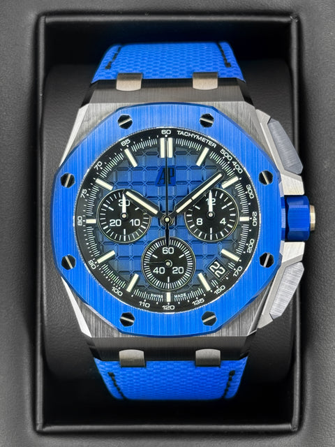 2024 Audemars Piguet Royal Oak Offshore Chrono 43mm 26420CE Ceramic Blue Dial