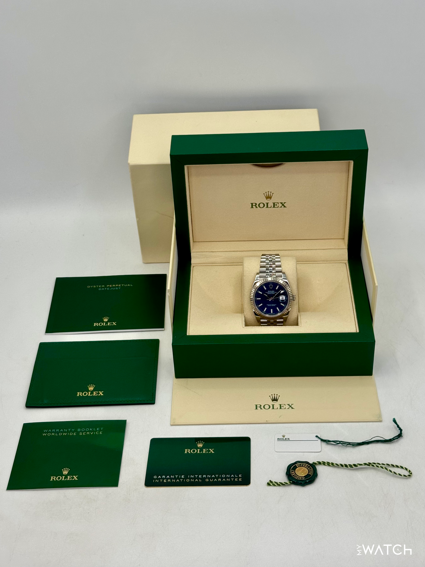 2023 Rolex Datejust 41mm 126334 Stainless Steel Jubilee Blue Dial - MyWatchLLC