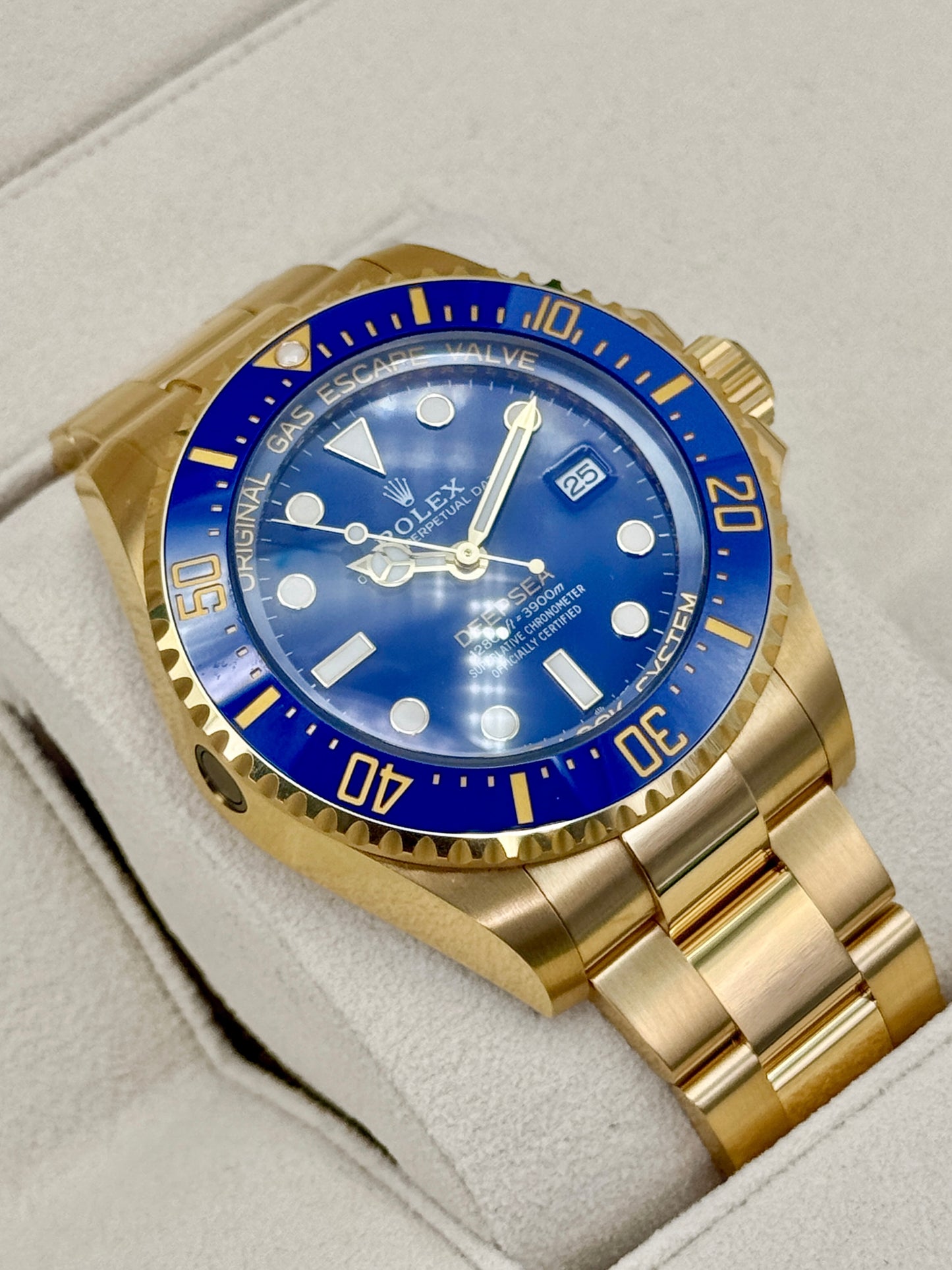 2025 Rolex Deepsea 44mm 136668LB 18K Yellow Gold Blue Dial