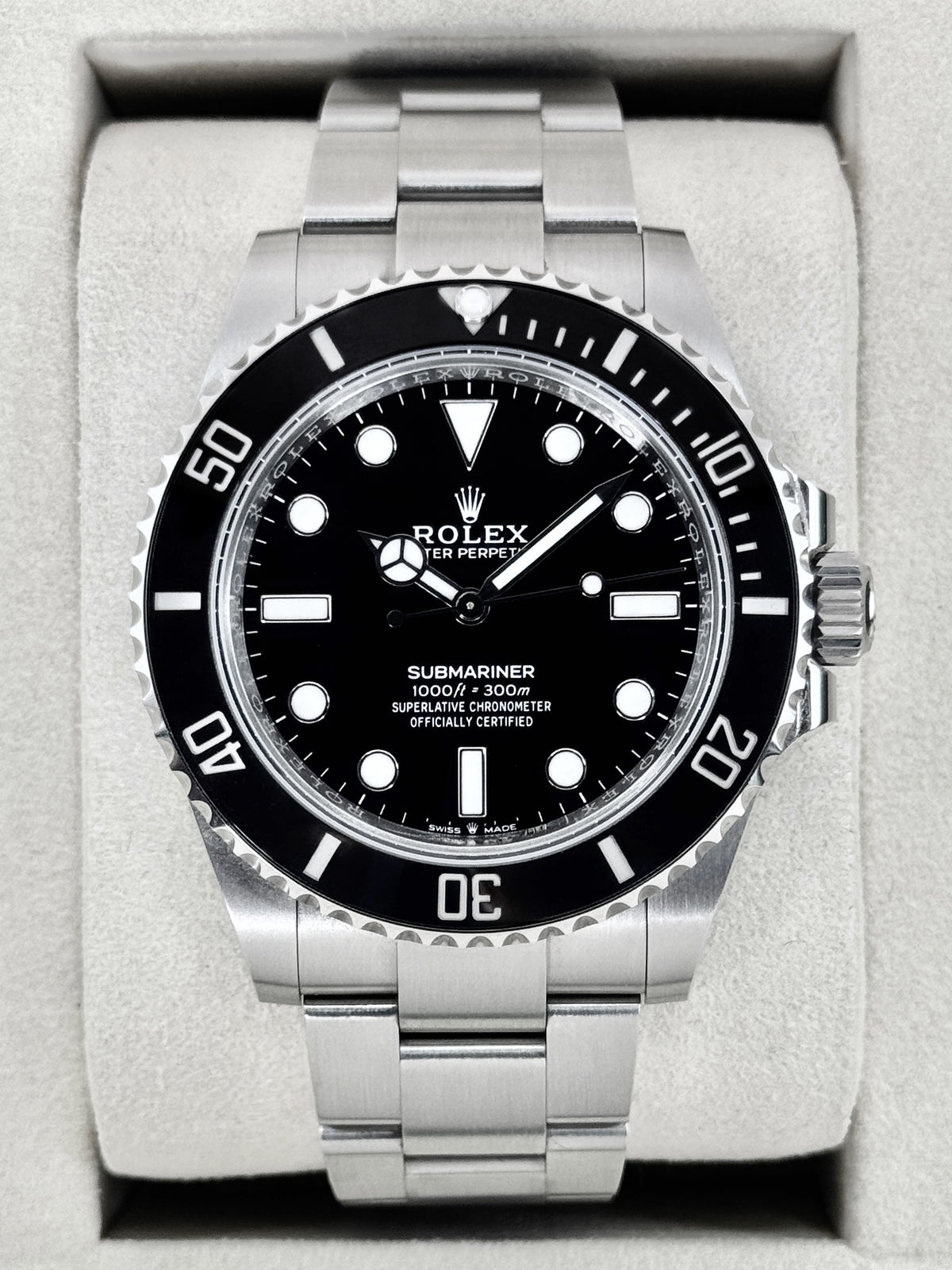 2025 Rolex Submariner 41mm 124060 Stainless Steel Black Dial