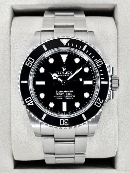 2025 Rolex Submariner 41mm 124060 Stainless Steel Black Dial