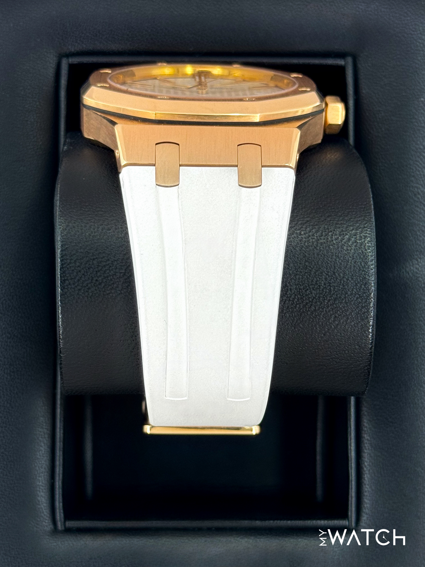 2017 Audemars Piguet Royal Oak 41mm 15400OR Rose Gold White Dial