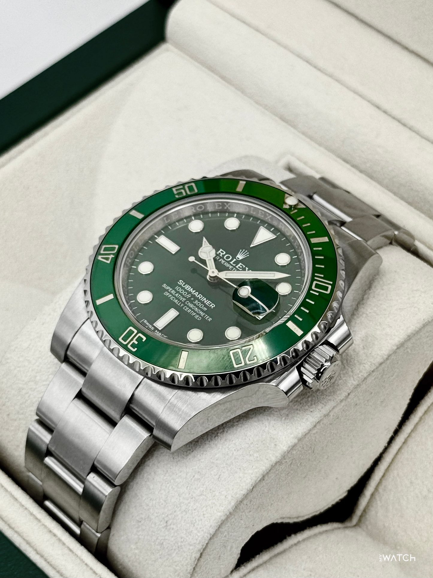 2017 Rolex Submariner “Hulk” 40mm 116610LV Green Dial - MyWatchLLC