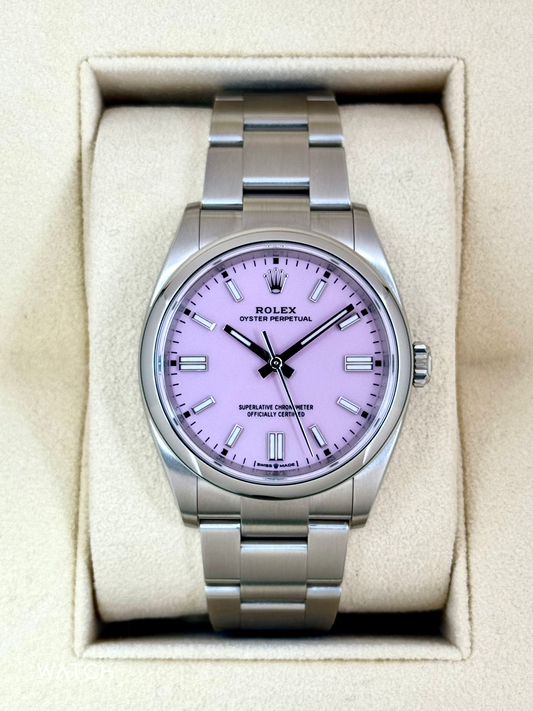 2024 Rolex Oyster Perpetual 36mm 126000 Candy Pink Dial