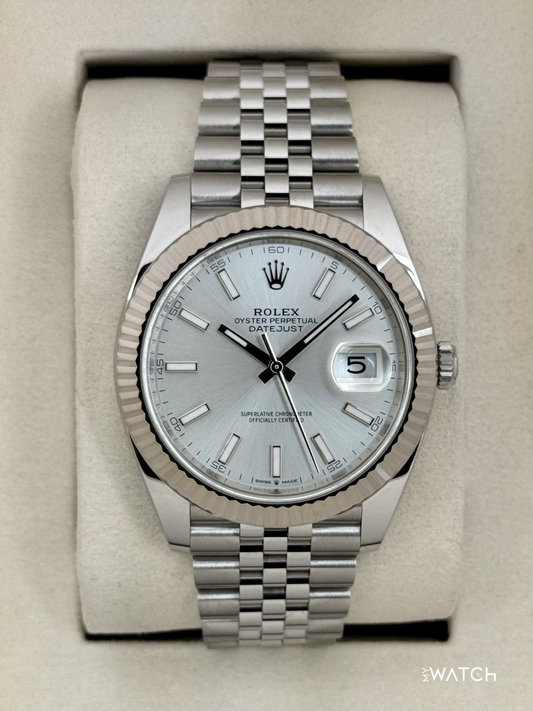 New 2025 Rolex Datejust 41mm 126334 Stainless Steel Jubilee Silver Dial - MyWatchLLC