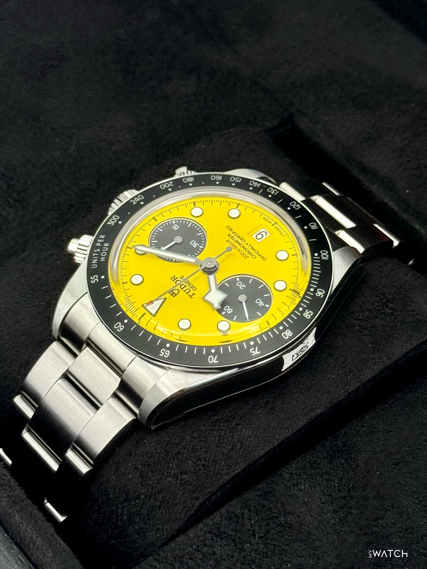 NEW 2026 Tudor Black Bay Chrono 39mm 79310N Stainless Steel Yellow Dial