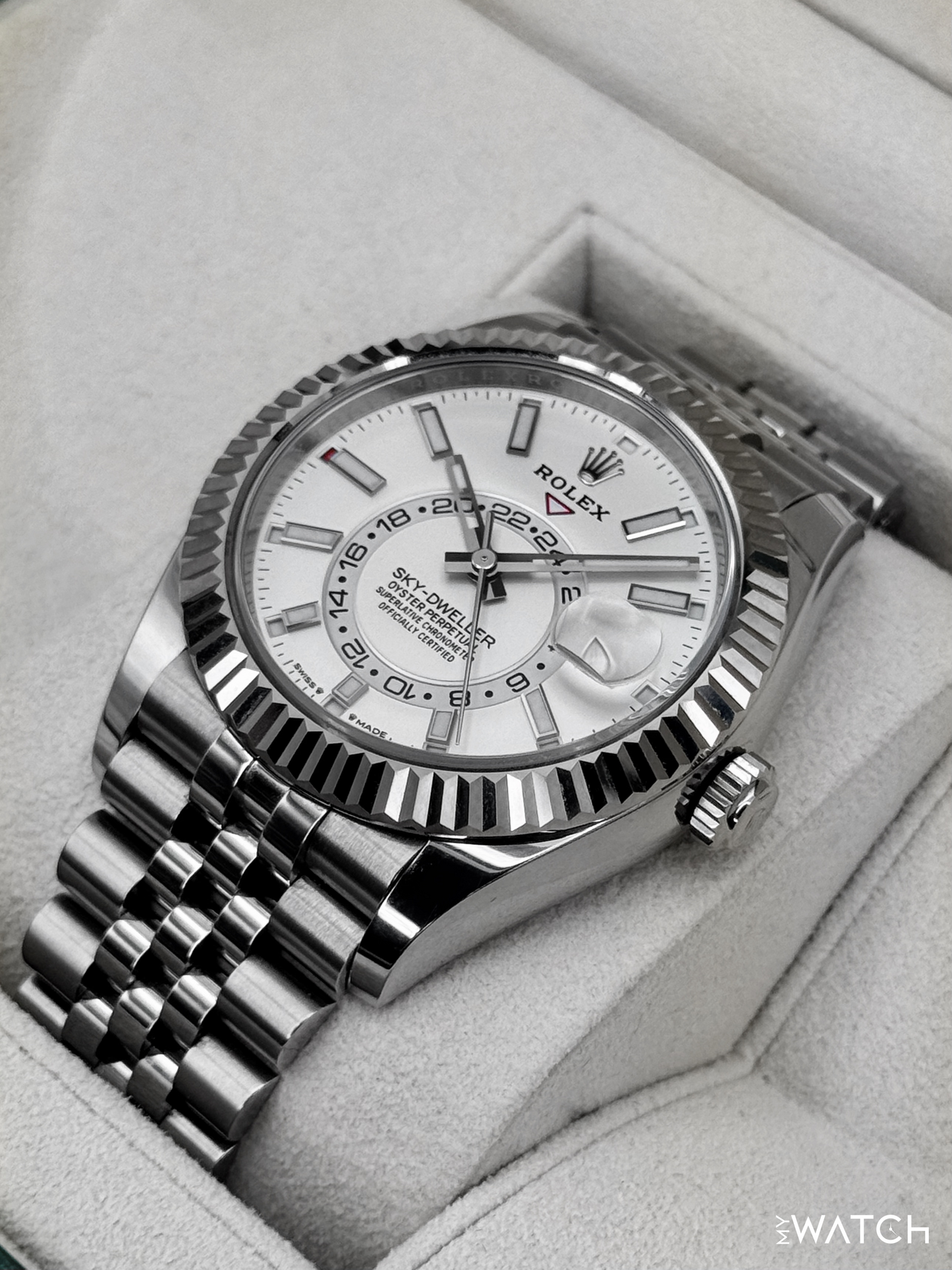 2023 Rolex Sky-Dweller 42mm 336934 Jubilee White Dial