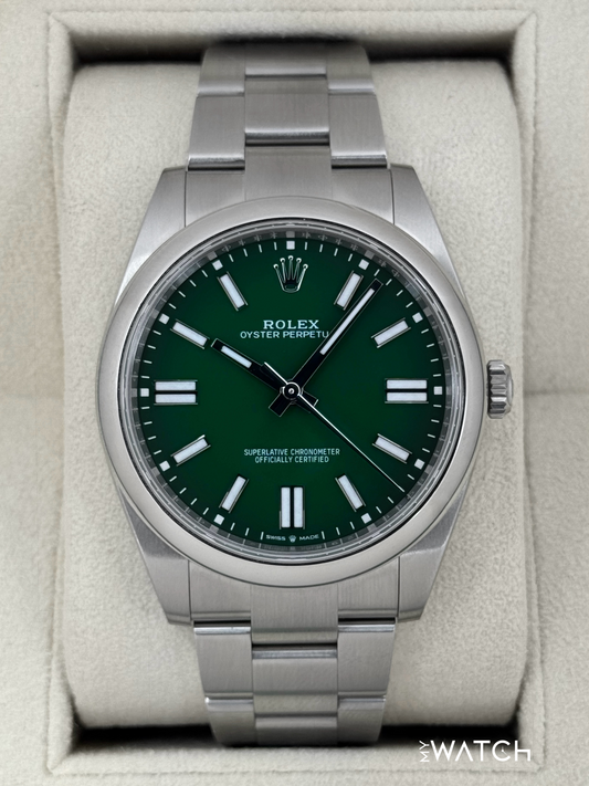2025 Rolex Oyster Perpetual 41mm 124300 Green Dial
