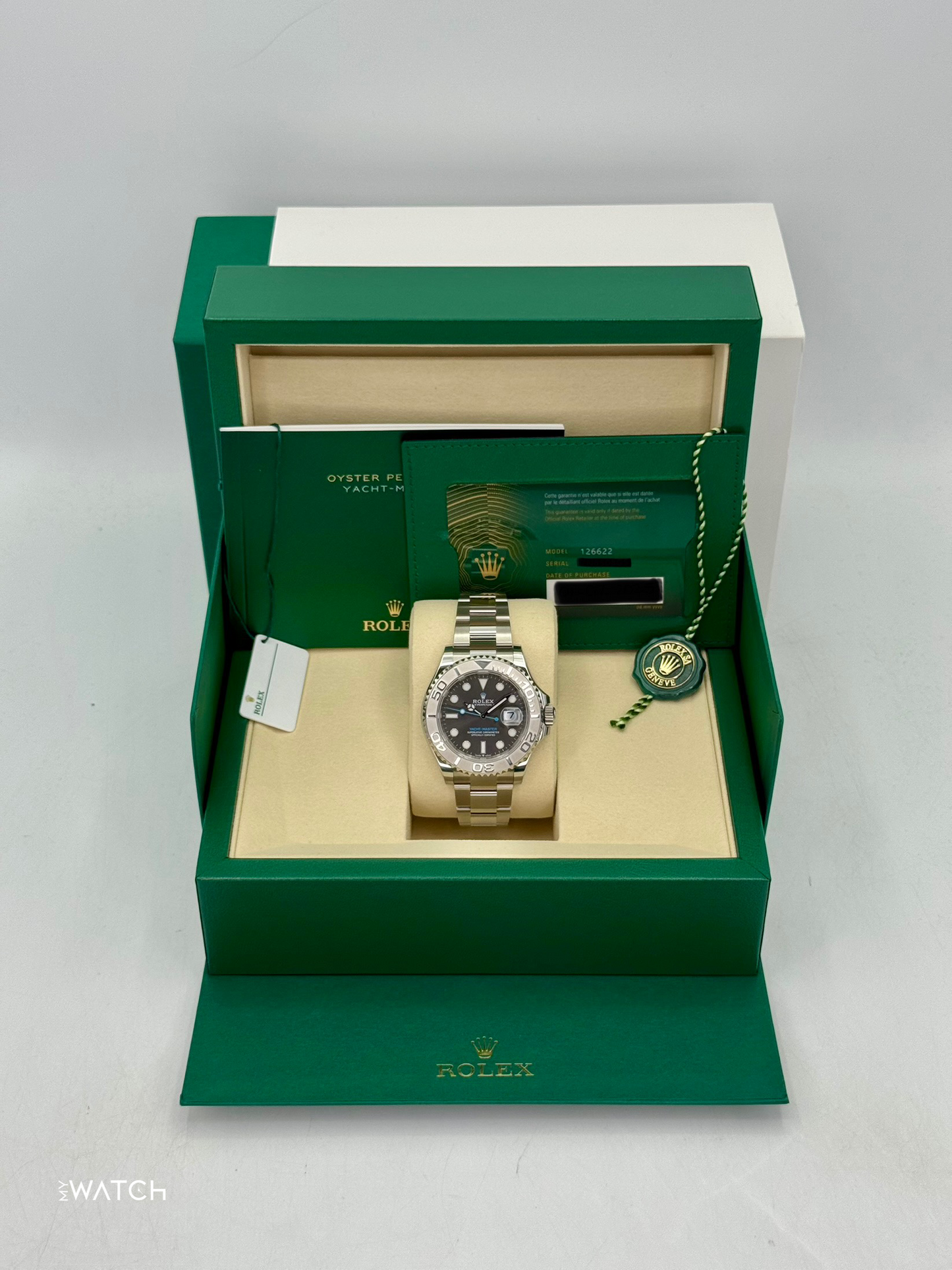 NEW 2025 Rolex Yacht-Master 40mm 126622 Stainless Steel Rhodium Dial - MyWatchLLC