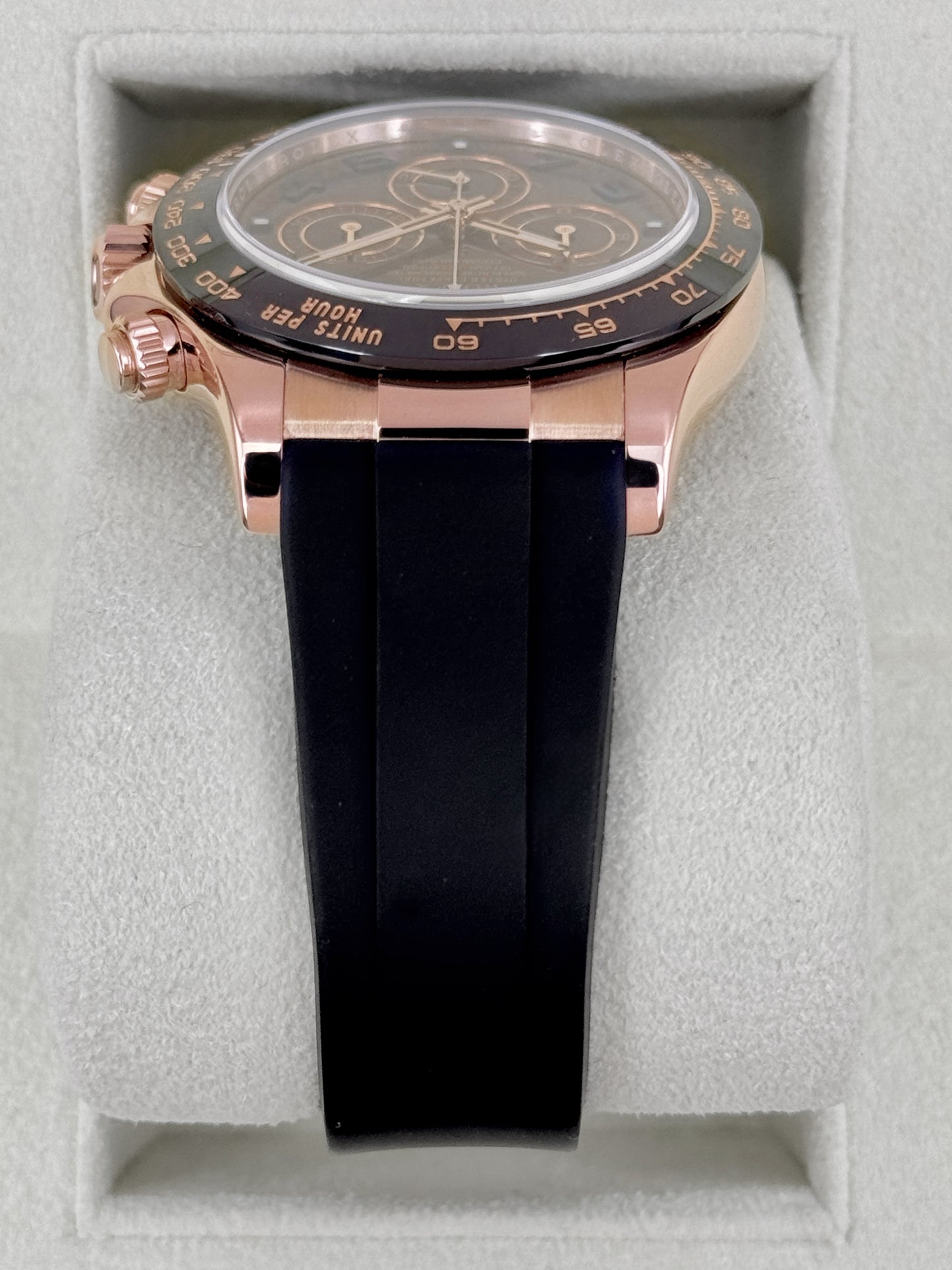 2012 Rolex Daytona 40mm 116515LN Rose Gold Oysterflex Chocolate Dial