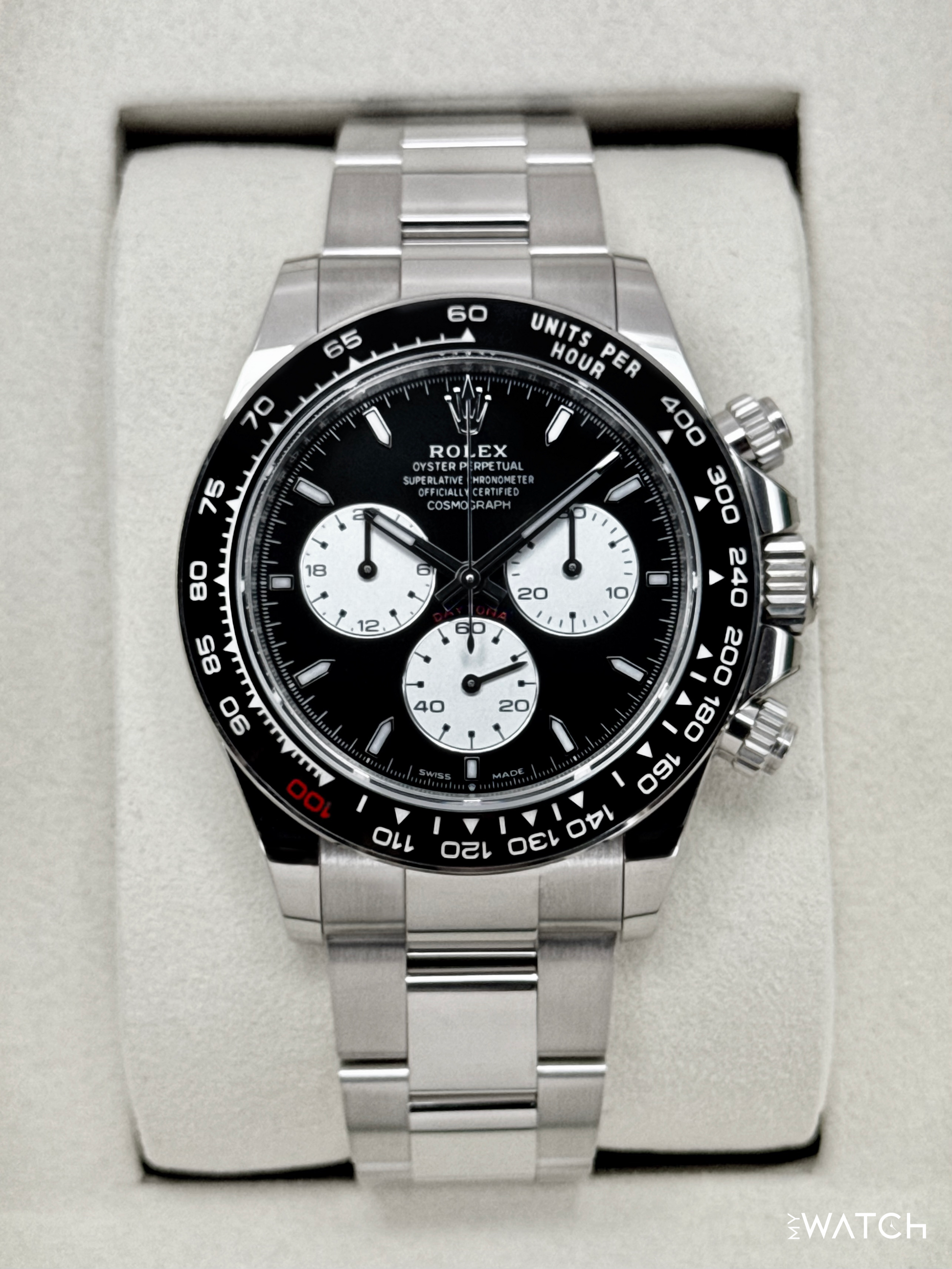 NEW Rolex Daytona "Le Mans" 40mm 126529LN White Gold Black Dial - MyWatchLLC