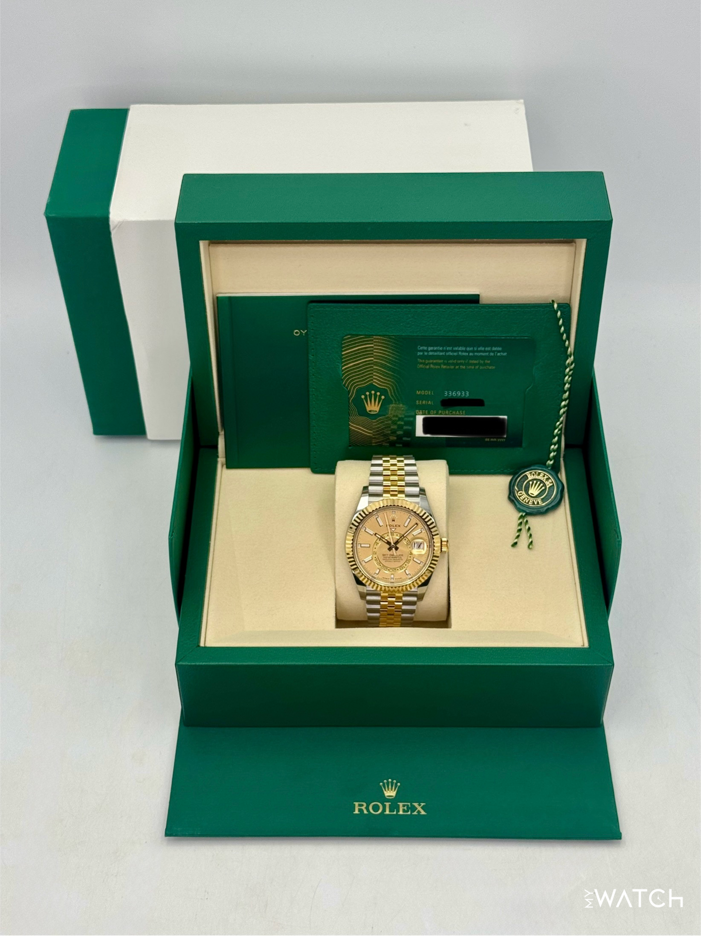 NEW 2026 Rolex Sky-Dweller 42mm 336933 Jubilee Champagne Dial - MyWatchLLC