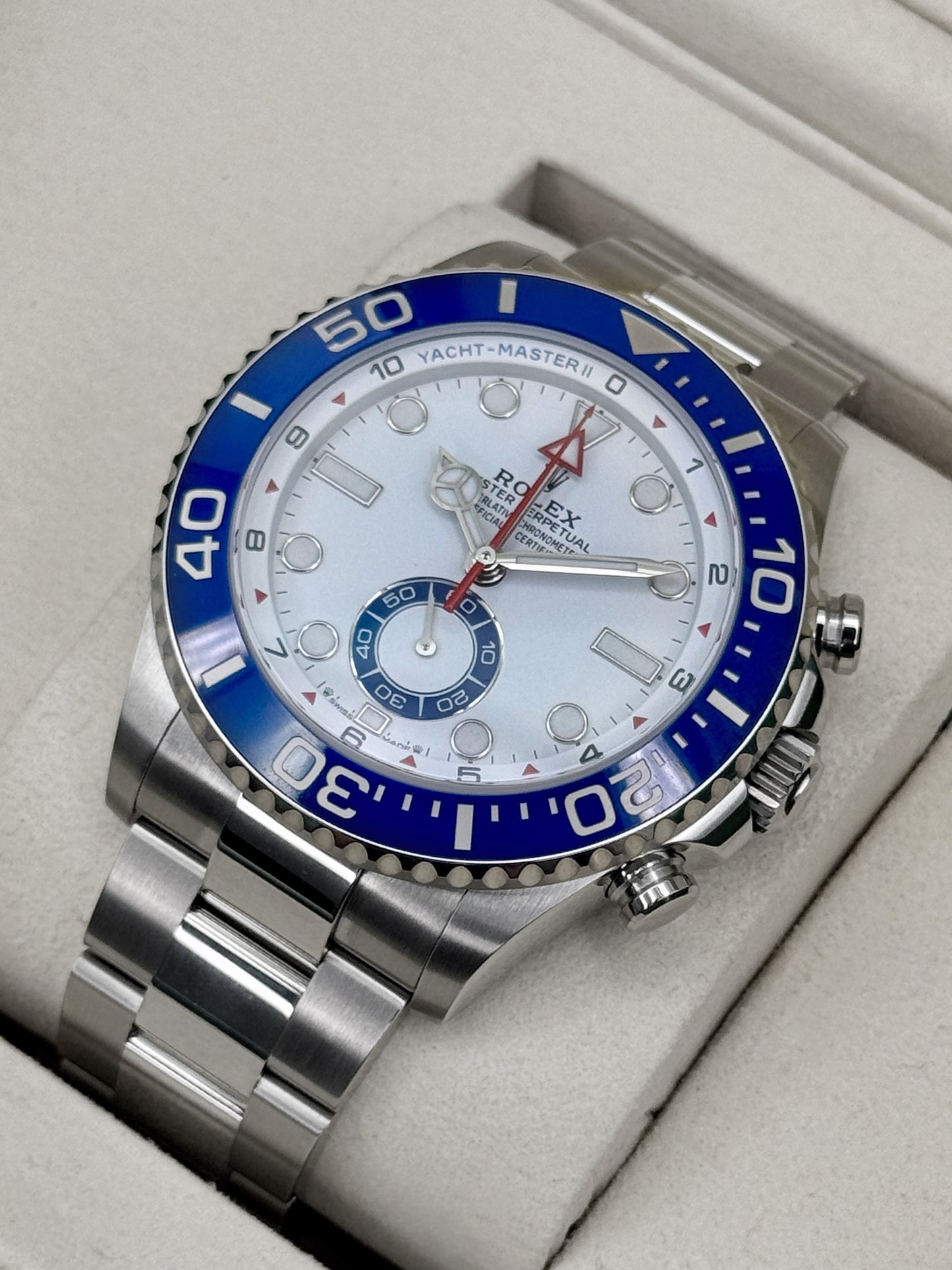 NEW 2026 Rolex Yacht-Master II 44mm 126680 Stainless Steel White Dial