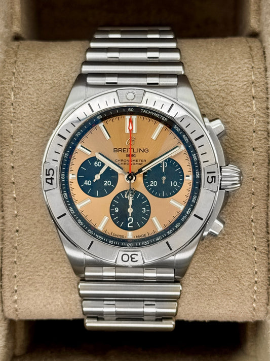 Breitling Chronometer B01 Chronograph 42mm AB01341 Stainless Steel Bronze Dial