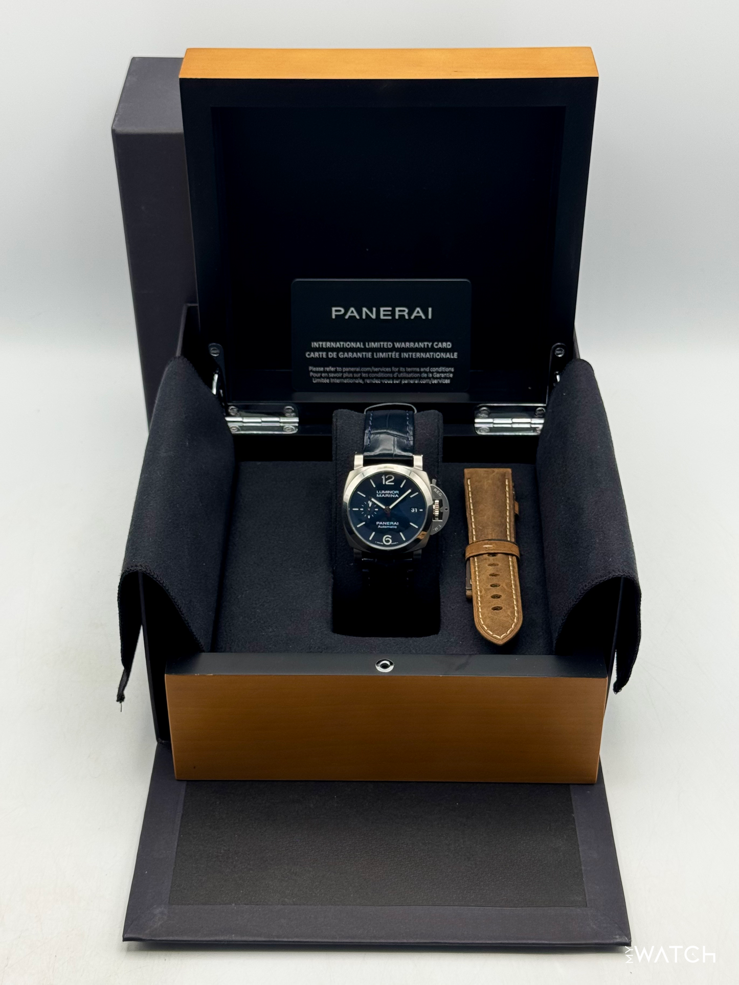 2021 Panerai Luminor Marina Quaranta 40mm PAM01270 Stainless Steel Blue Dial