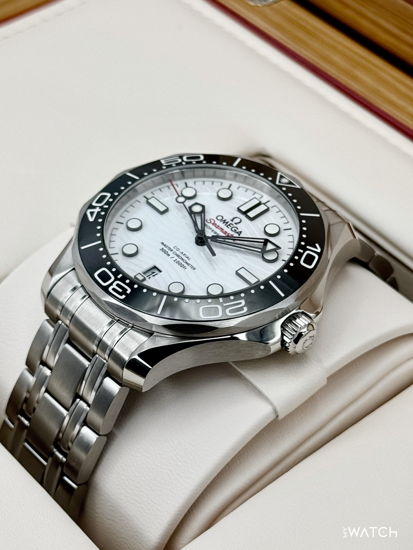 NEW 2026 Omega Seamaster 42mm 210.30.42.20.04.001 Stainless Steel White Dial - MyWatchLLC