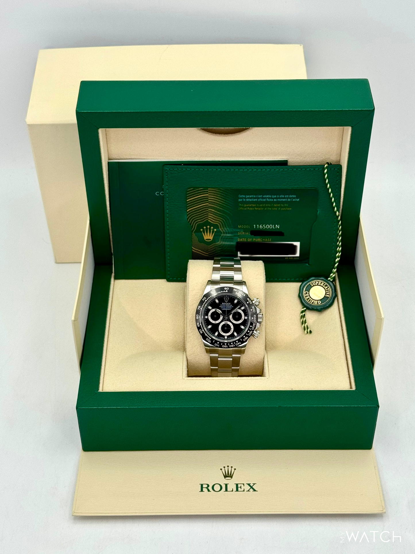 2023 Rolex Daytona 40mm 116500LN Stainless Steel Black Dial