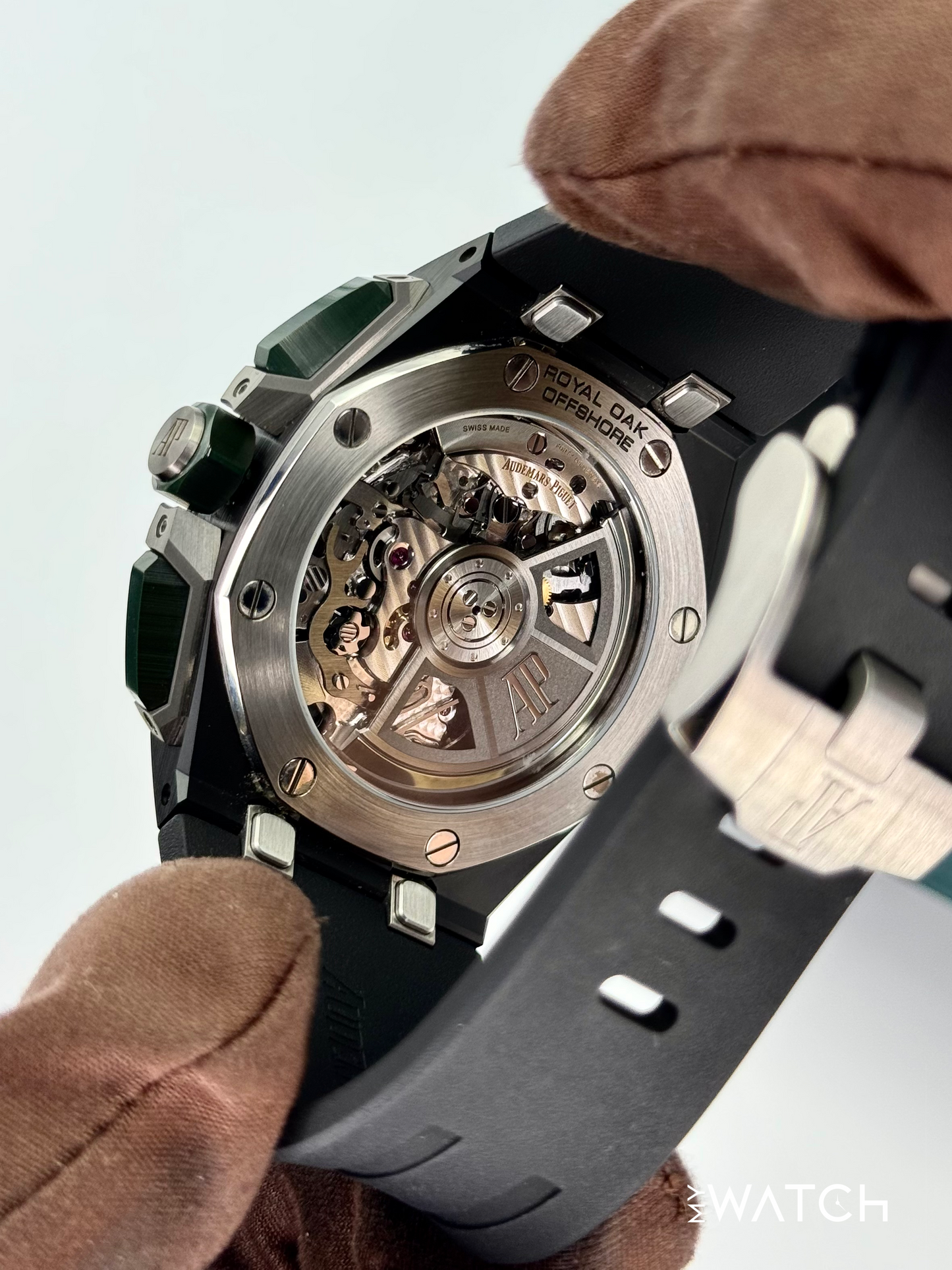 NEW 2025 Audemars Piguet Royal Oak Chroograph 43mm 26420CE Ceramic Green Dial