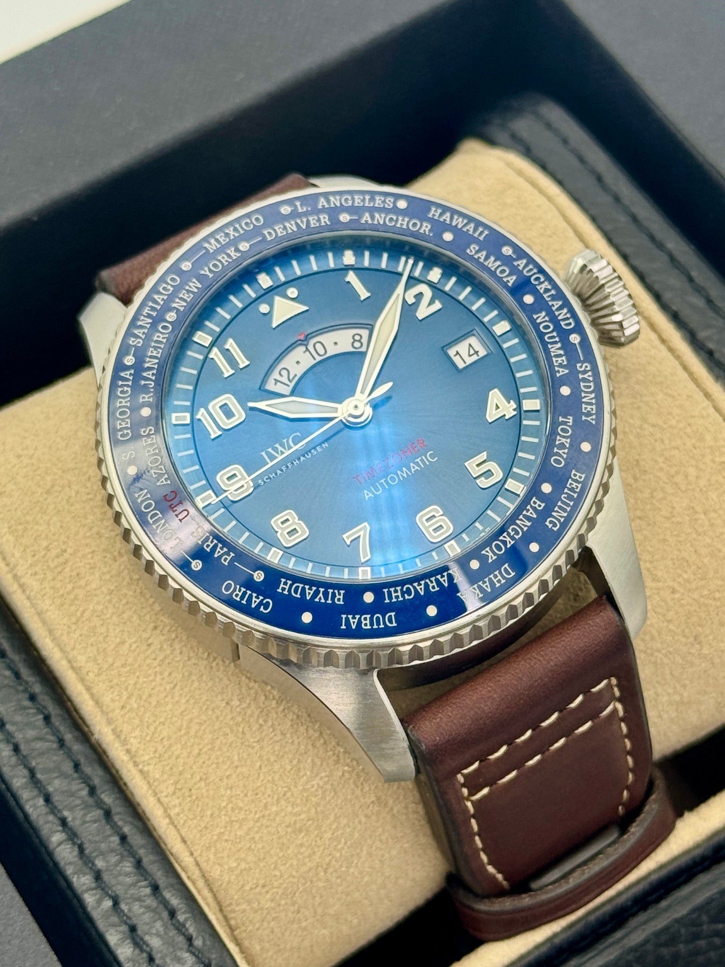 2023 IWC Pilot Timezoner Le Petit Prince 46mm IW395503 Stainless Steel Blue Dial