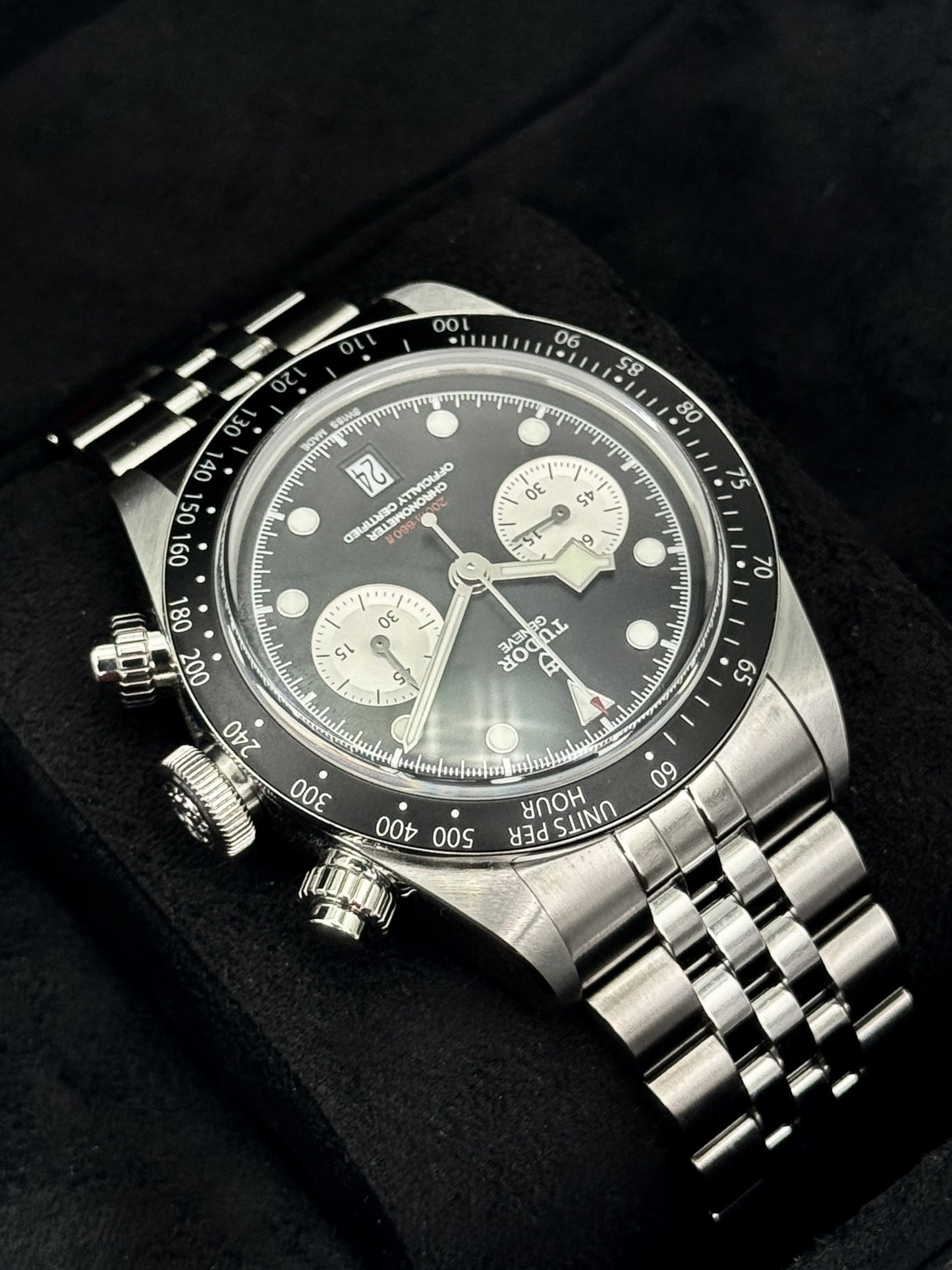 2025 Tudor Black Bay Chrono "Reverse Panda" 41mm 79360N Stainless Steel Black Dial
