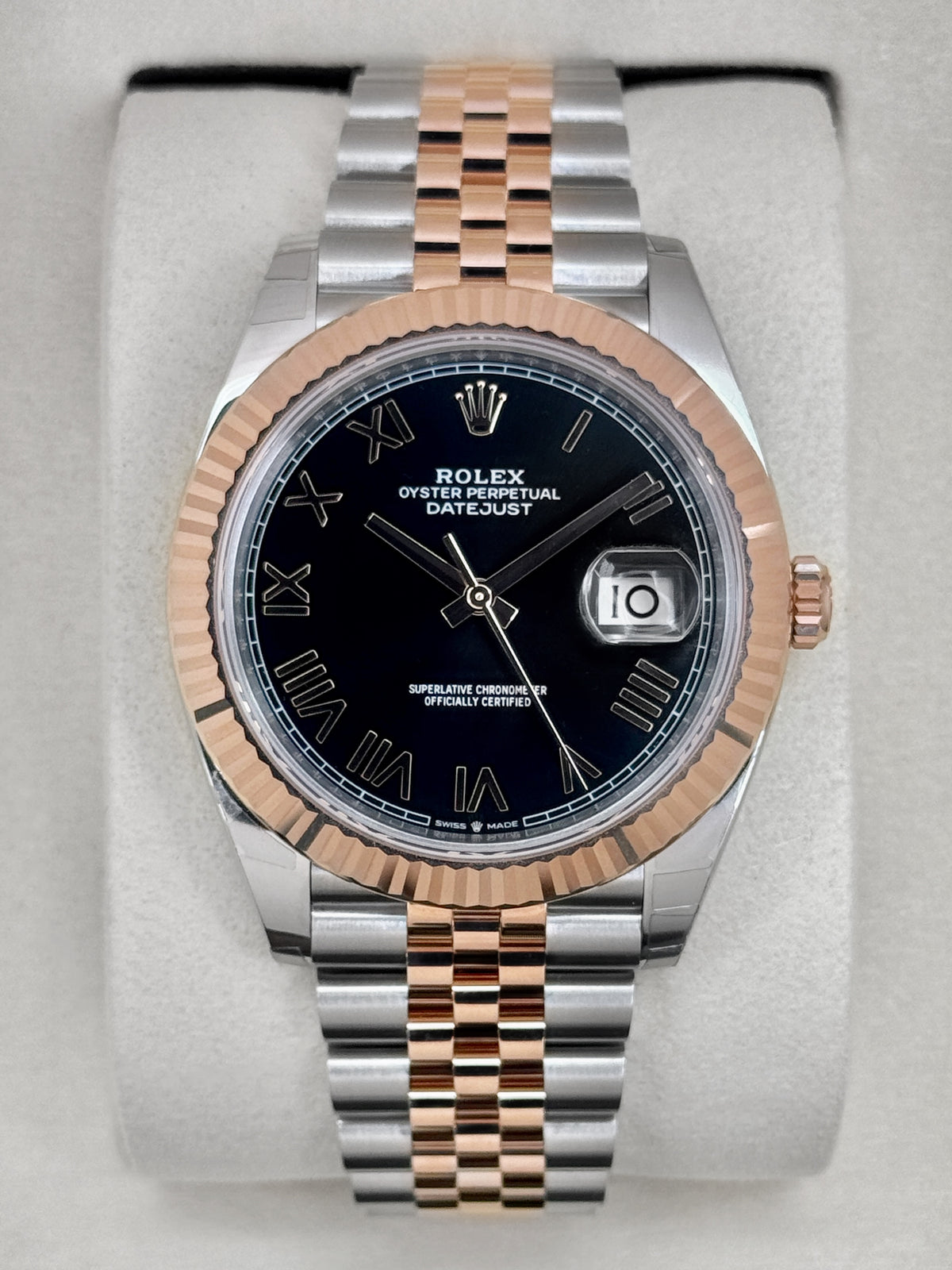 NEW 2026 Rolex Datejust 41mm 126331 Two-Tone Black Roman Numeral Dial