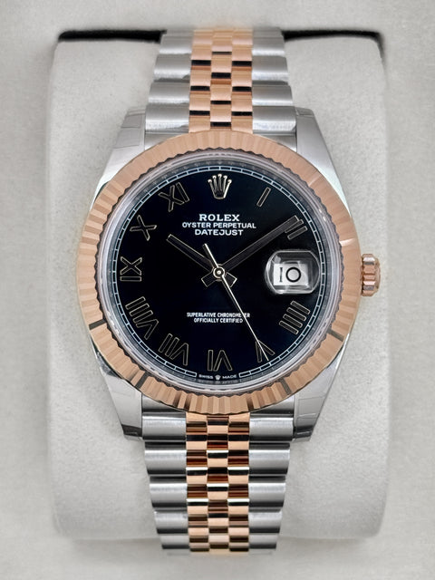 NEW 2026 Rolex Datejust 41mm 126331 Two-Tone Black Roman Numeral Dial