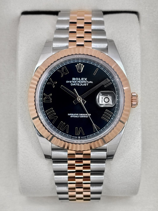 NEW 2026 Rolex Datejust 41mm 126331 Two-Tone Black Roman Numeral Dial