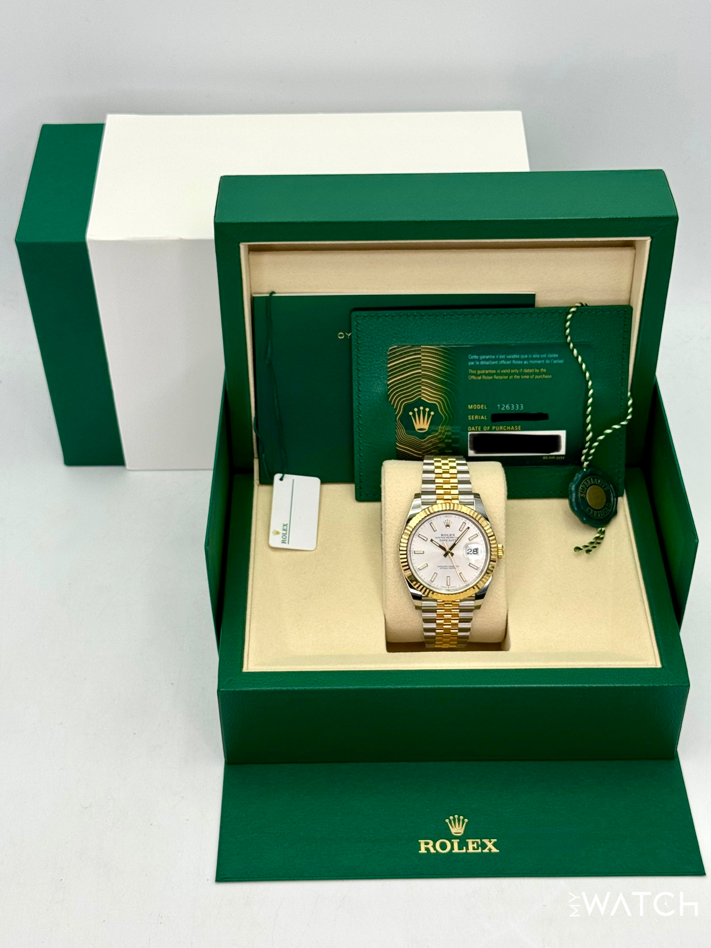 NEW 2025 Rolex Datejust 41mm 126333 Two-Tone Jubilee Silver Dial - STICKERED