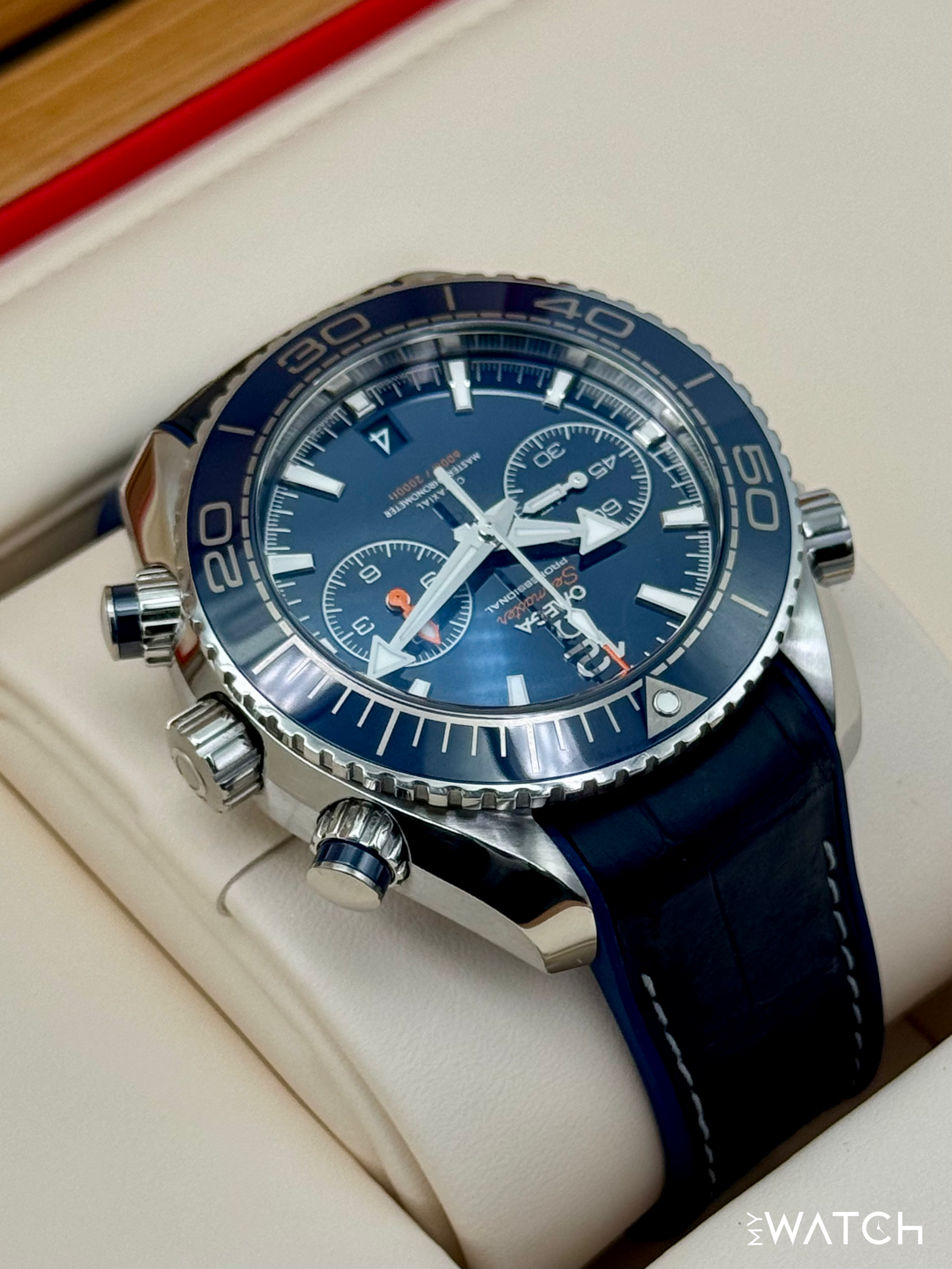Omega Seamaster Planet Ocean 45.5mm 215.33.46.51.03.001 Blue Dial - MyWatchLLC