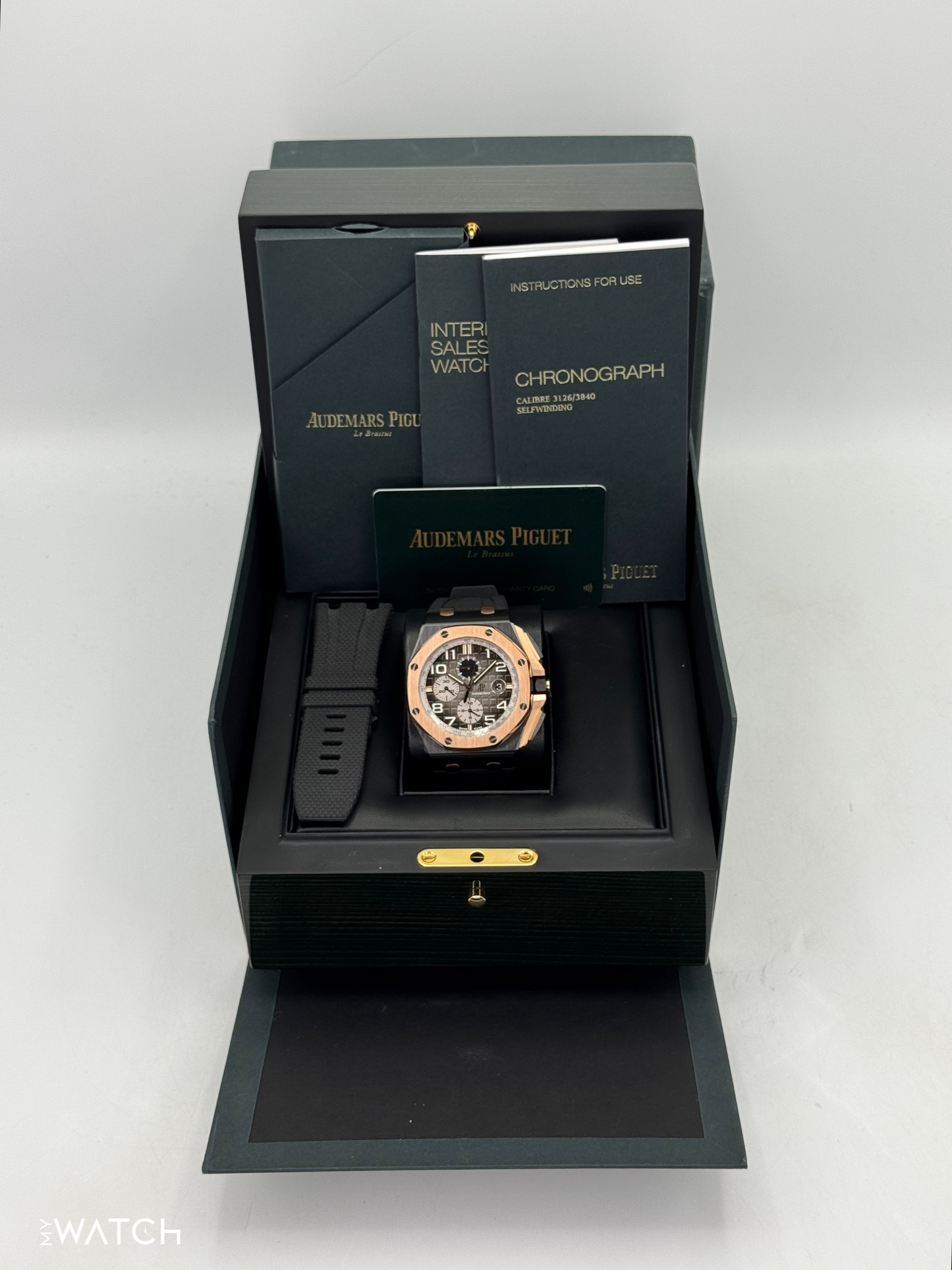 2021 Audemars Piguet Royal Oak Offshore 44mm 26405NR Rose Gold Black Dial