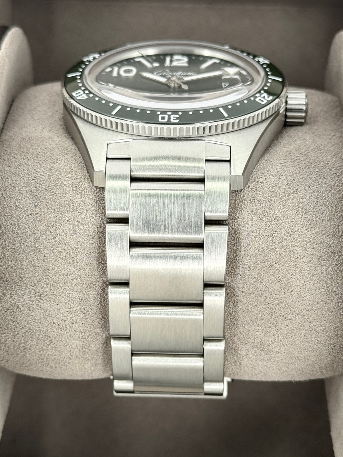 2026 Glashütte Original Seaq 39mm 1-39-11-13-83-70 Stainless Steel Green Dial